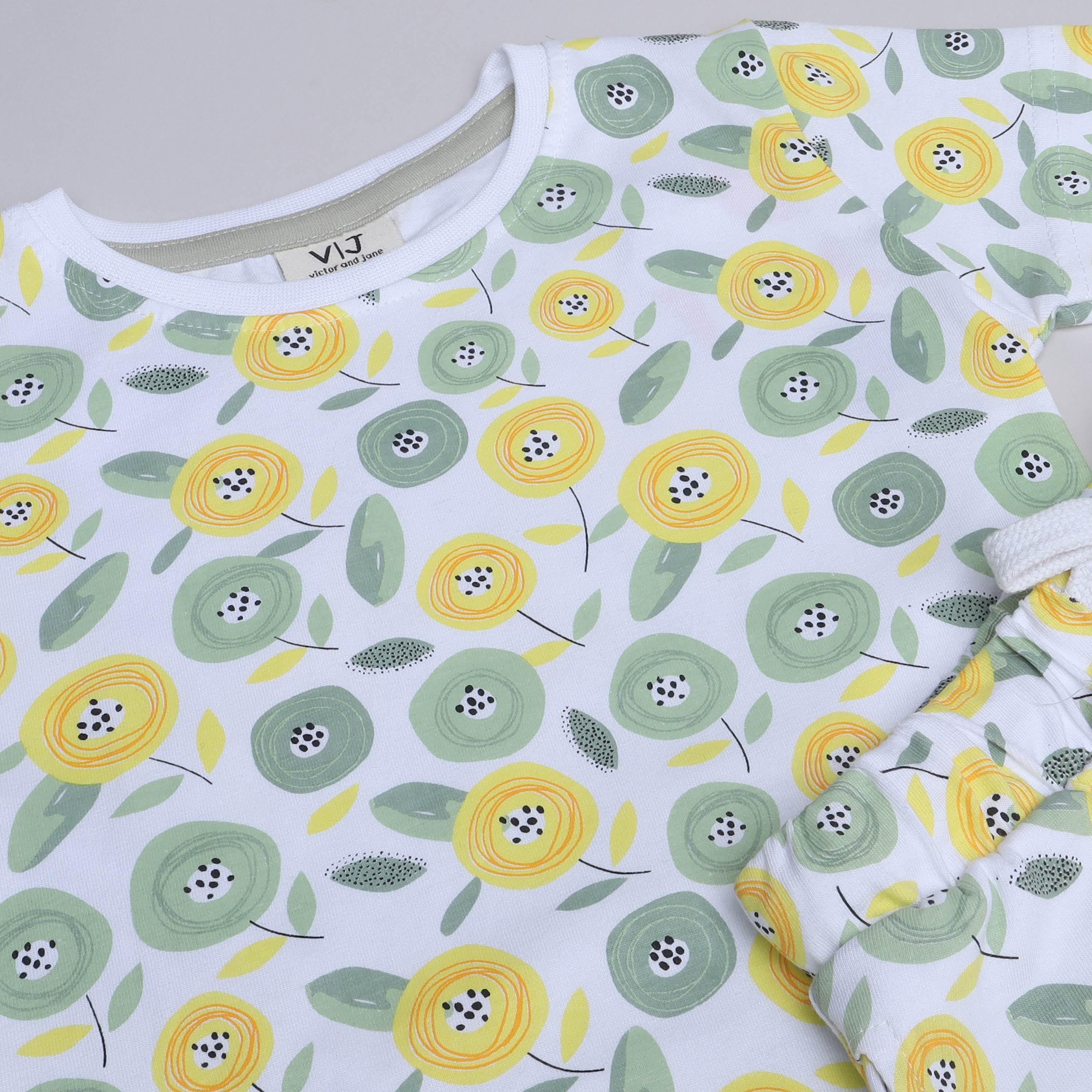 Victor and Jane 2-Piece Printed Short Sleeves T-Shirt with Shorts-baby-girls-clothing-nightwear-pyjamasets-image-2