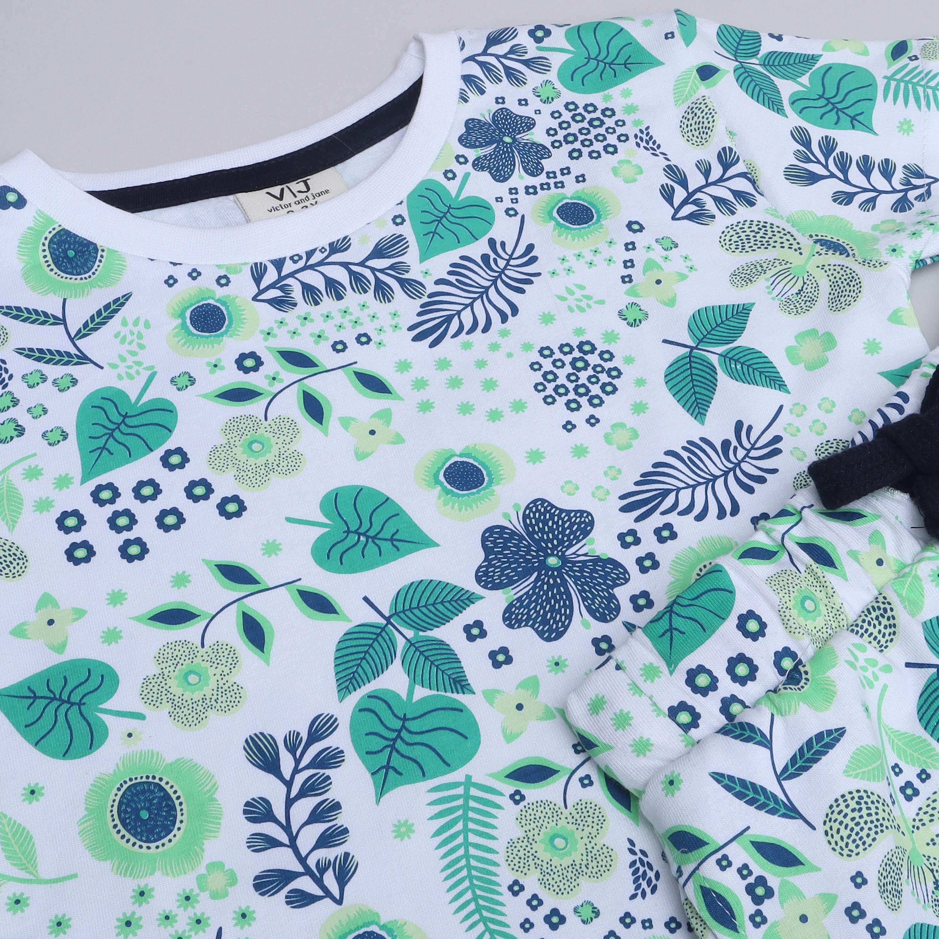 Victor and Jane 2-Piece Printed Short Sleeves T-Shirt with Shorts-baby-girls-clothing-nightwear-pyjamasets-image-2