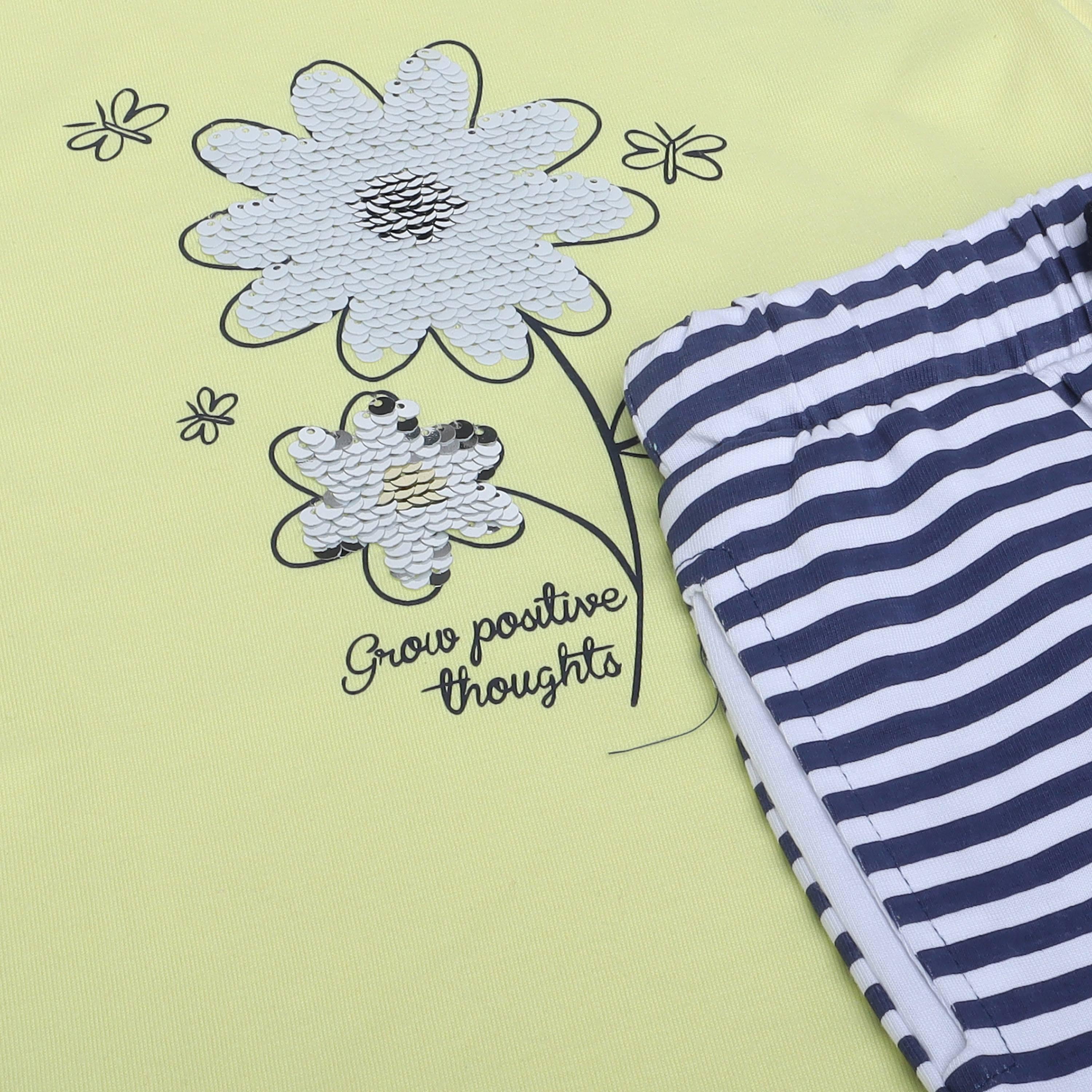 Victor and Jane 2-Piece Floral Printed Short Sleeves T-Shirt with Joggers-baby-girls-clothing-nightwear-pyjamasets-image-4