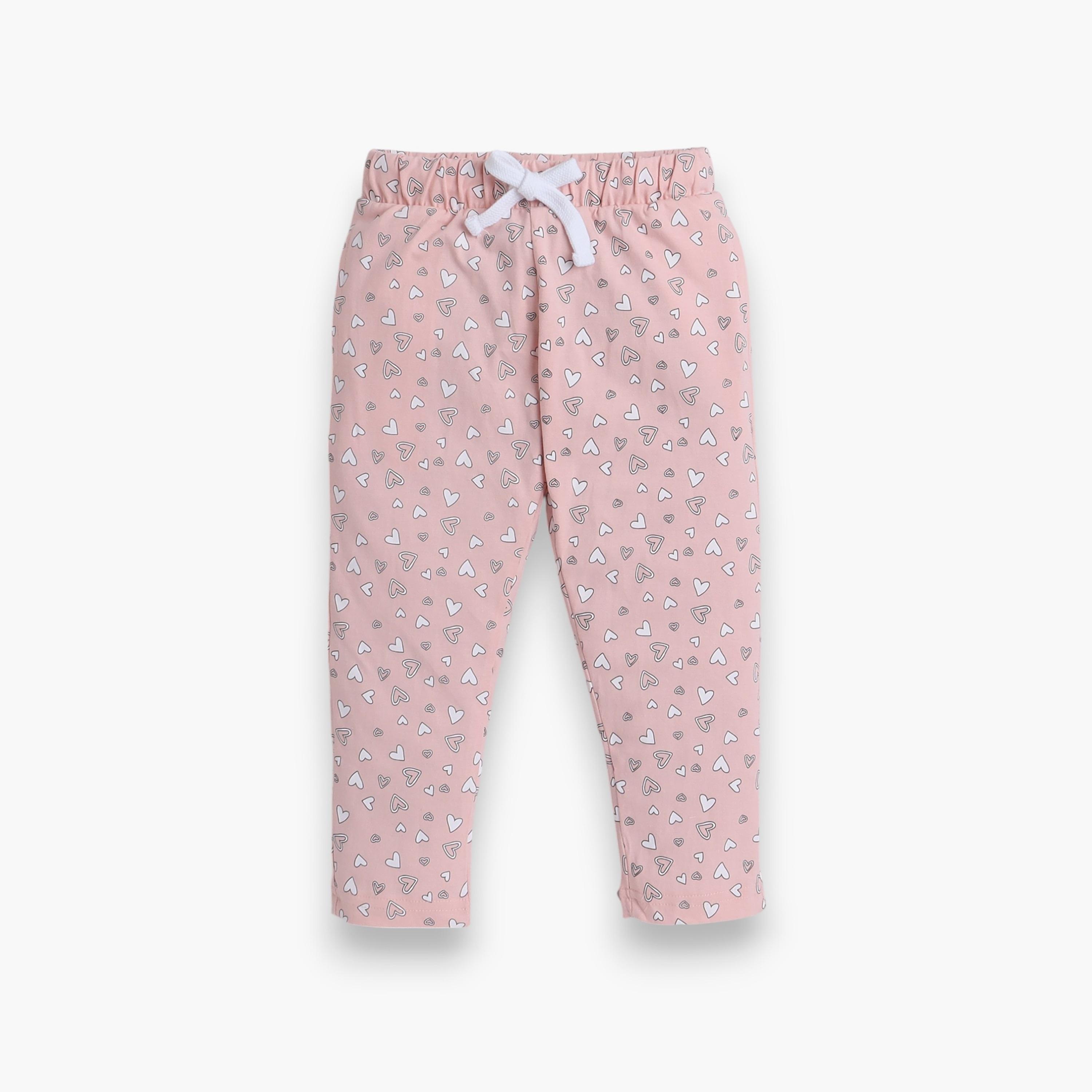 Victor and Jane 2-Piece Printed Short Sleeves T-Shirt with Joggers-baby-girls-clothing-nightwear-pyjamasets-image-4