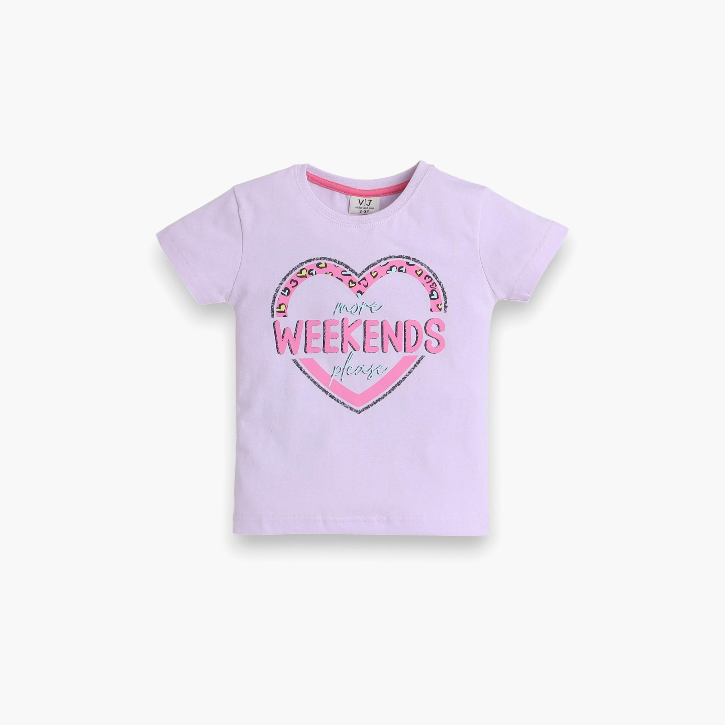 Victor and Jane 2-Piece Printed Short Sleeves T-Shirt with Joggers-baby-girls-clothing-nightwear-pyjamasets-image-3