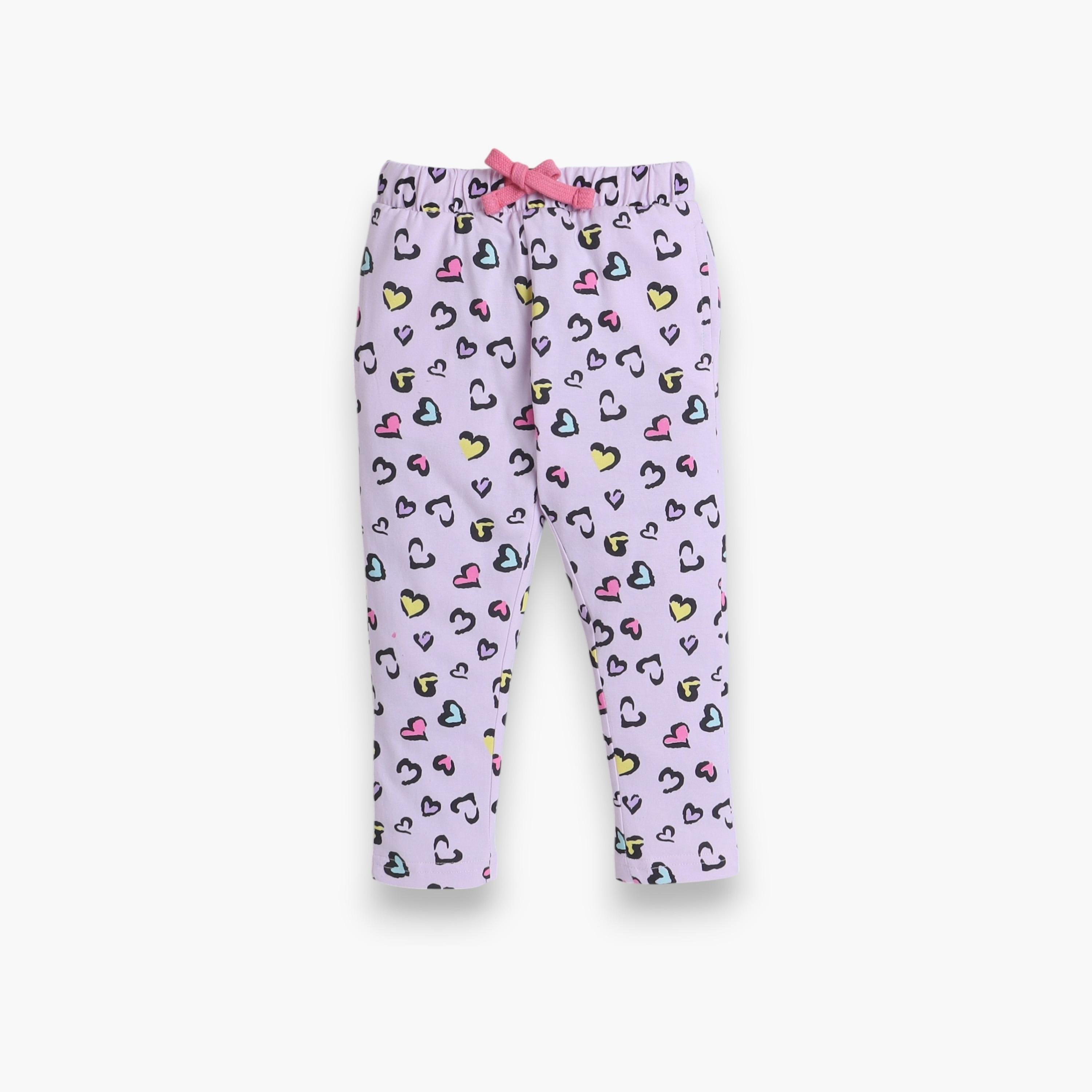 Victor and Jane 2-Piece Printed Short Sleeves T-Shirt with Joggers-baby-girls-clothing-nightwear-pyjamasets-image-4