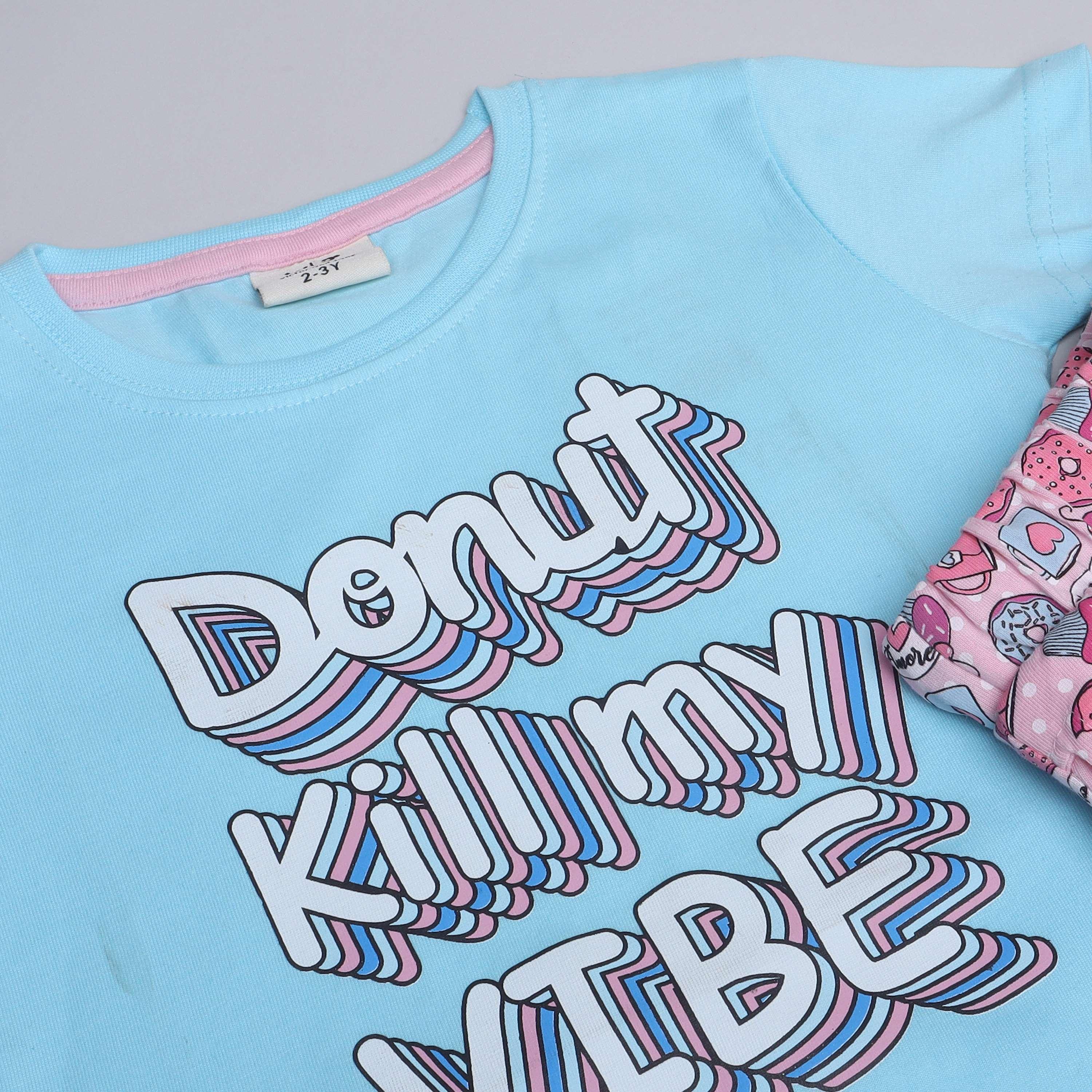 Victor and Jane 2-Piece Printed Short Sleeves T-Shirt with Shorts-baby-girls-clothing-nightwear-pyjamasets-image-2