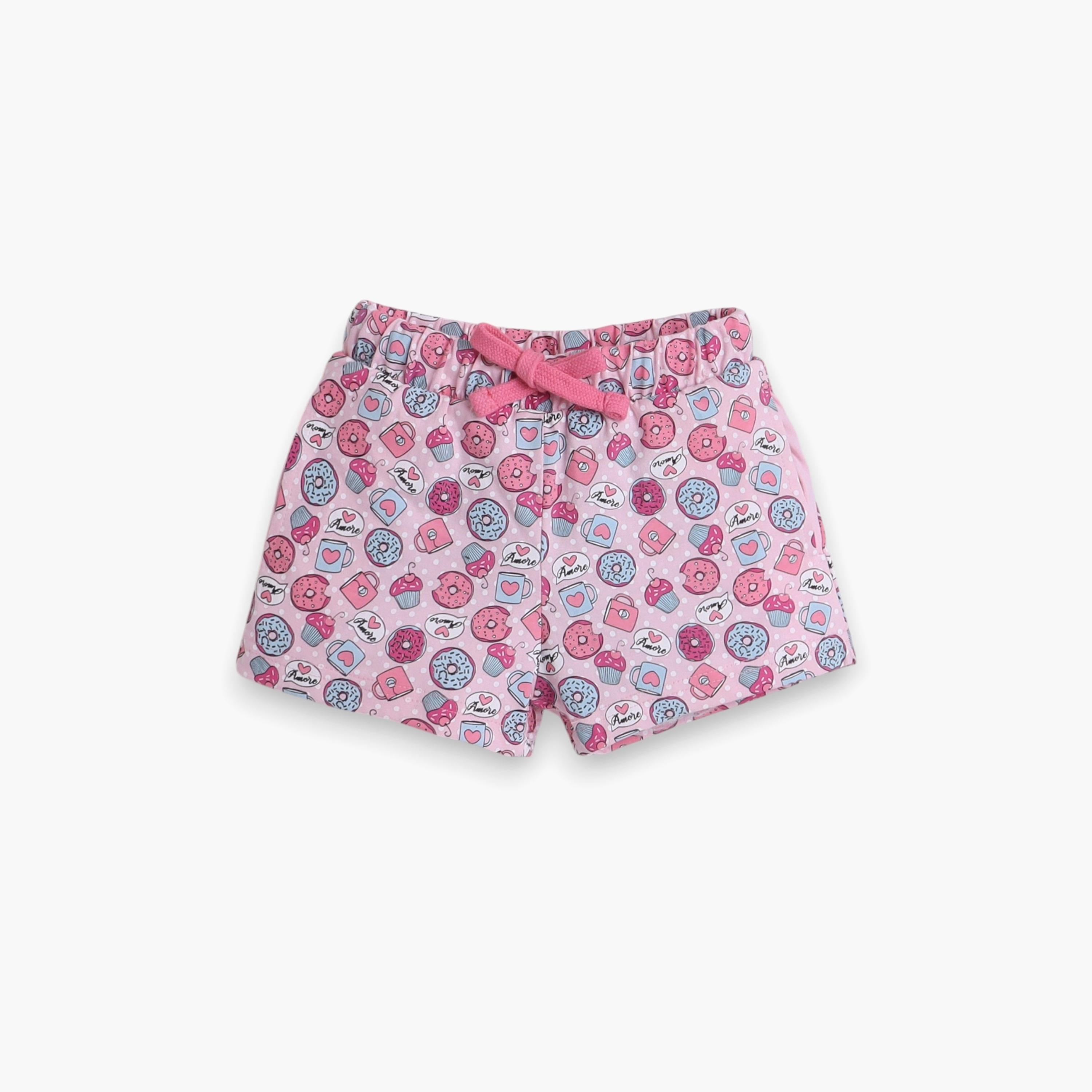 Victor and Jane 2-Piece Printed Short Sleeves T-Shirt with Shorts-baby-girls-clothing-nightwear-pyjamasets-image-4