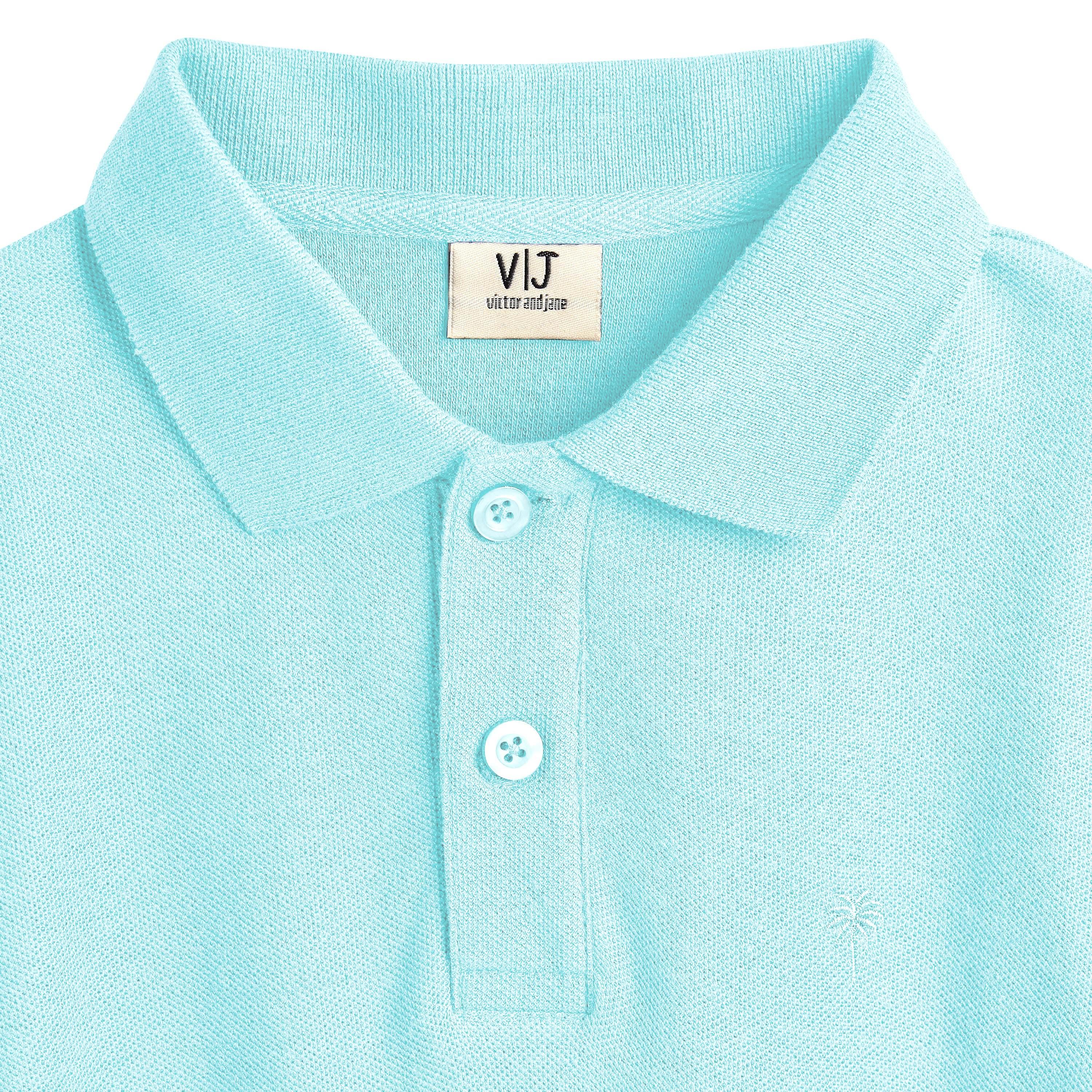 تي شيرت بولو سادة بأكمام قصيرة من فيكتور اند جين-boys-clothing-tshirtsandpolos-image-4