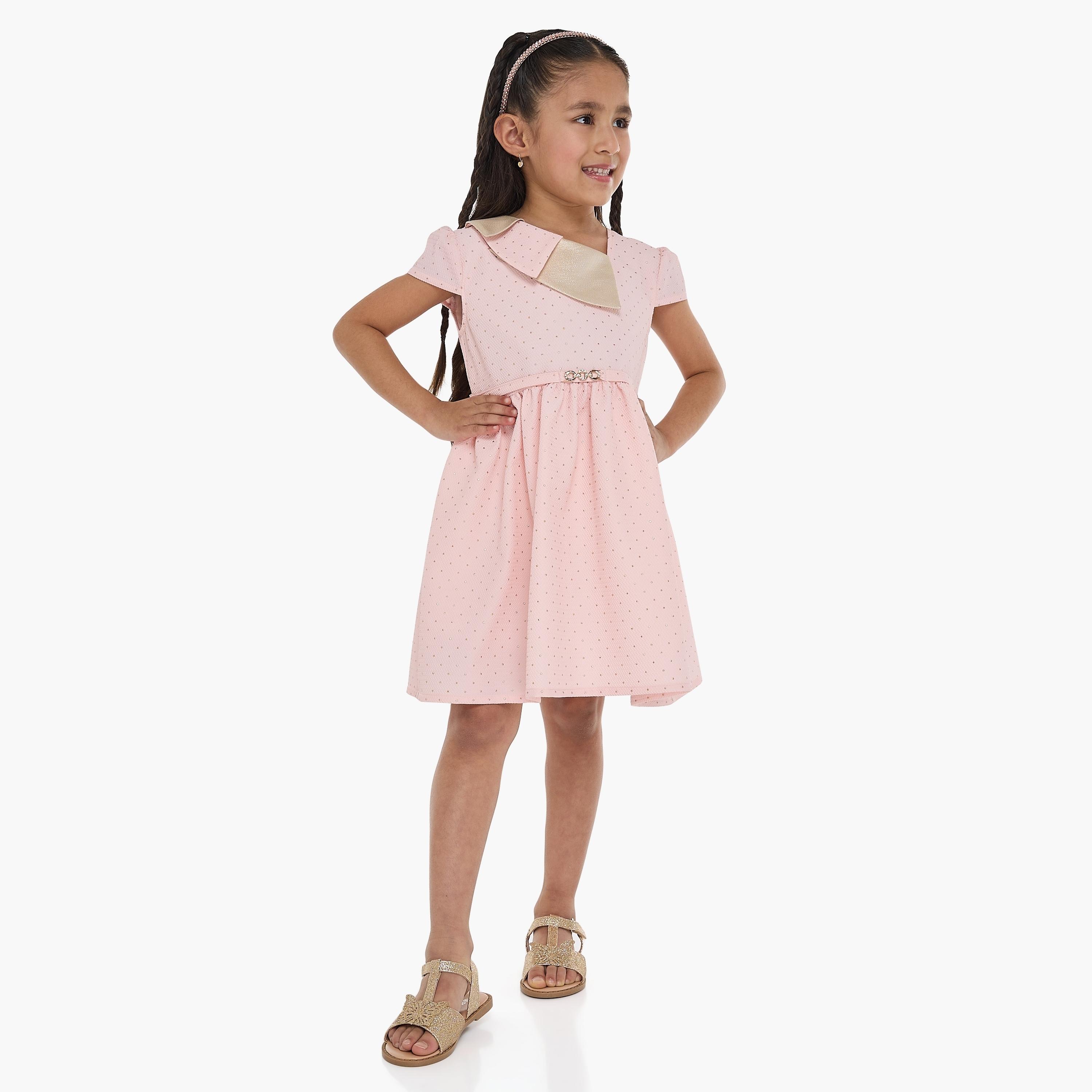فستان بطبعات وأكمام كاب من فيكتور اند جين-girls-clothing-dressesandjumpsuits-image-1