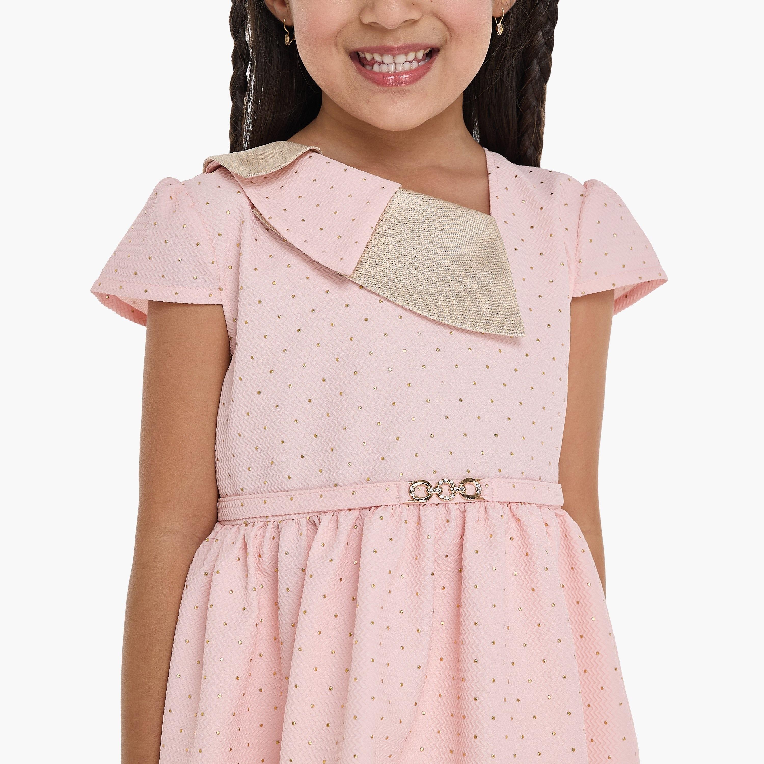 فستان بطبعات وأكمام كاب من فيكتور اند جين-girls-clothing-dressesandjumpsuits-image-5