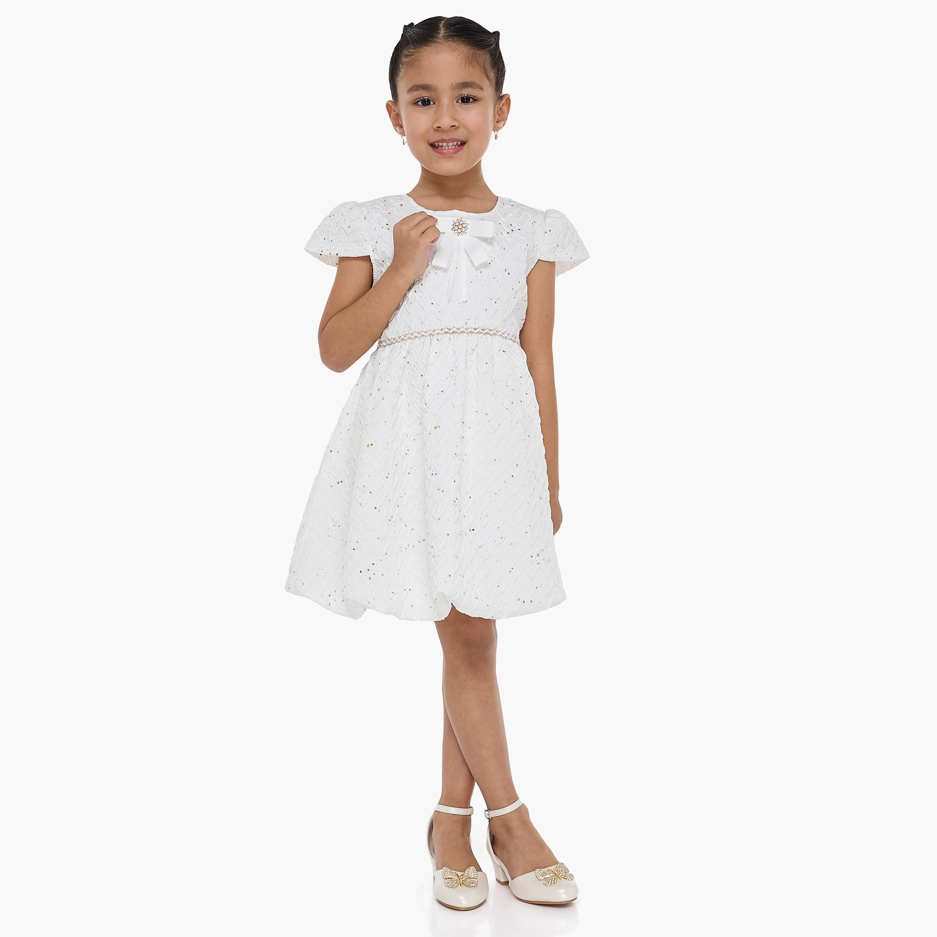 Victor and Jane Embellished Cap Sleeves Dress-girls-clothing-dressesandjumpsuits-image-1