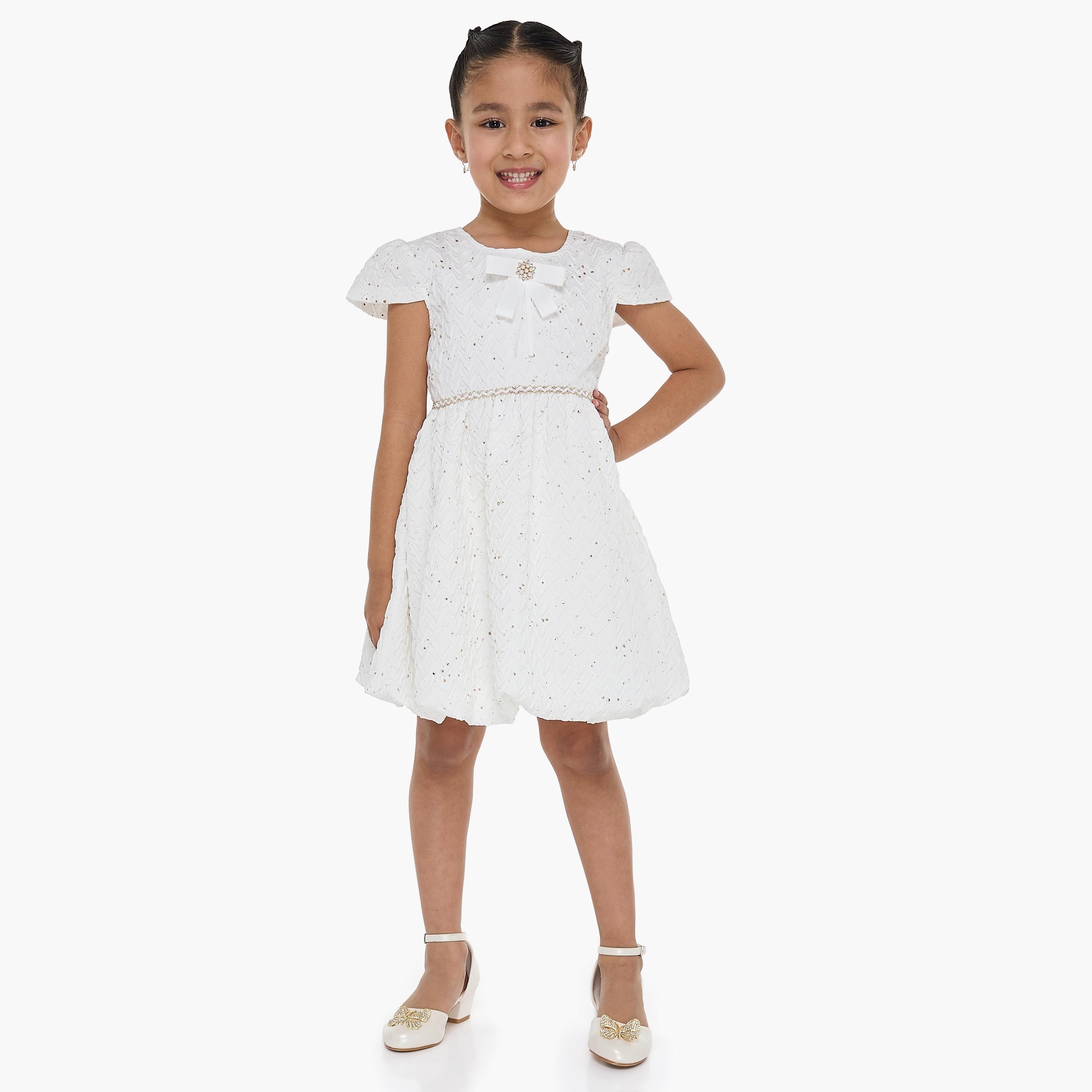 Victor and Jane Embellished Cap Sleeves Dress-girls-clothing-dressesandjumpsuits-image-2
