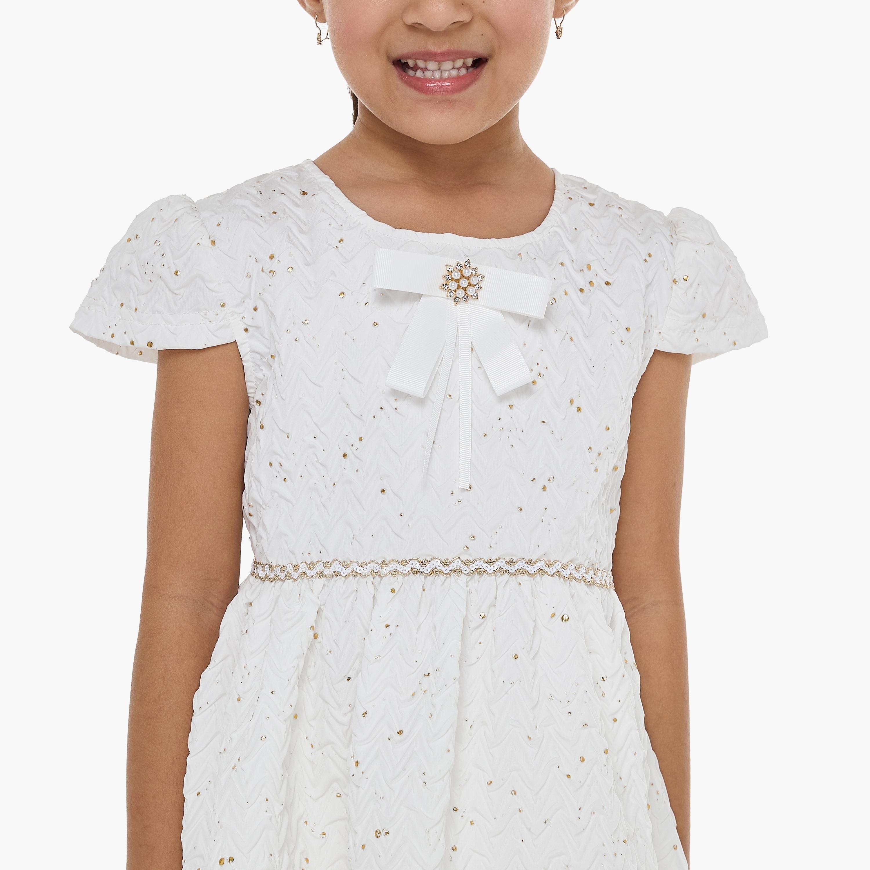 Victor and Jane Embellished Cap Sleeves Dress-girls-clothing-dressesandjumpsuits-image-5