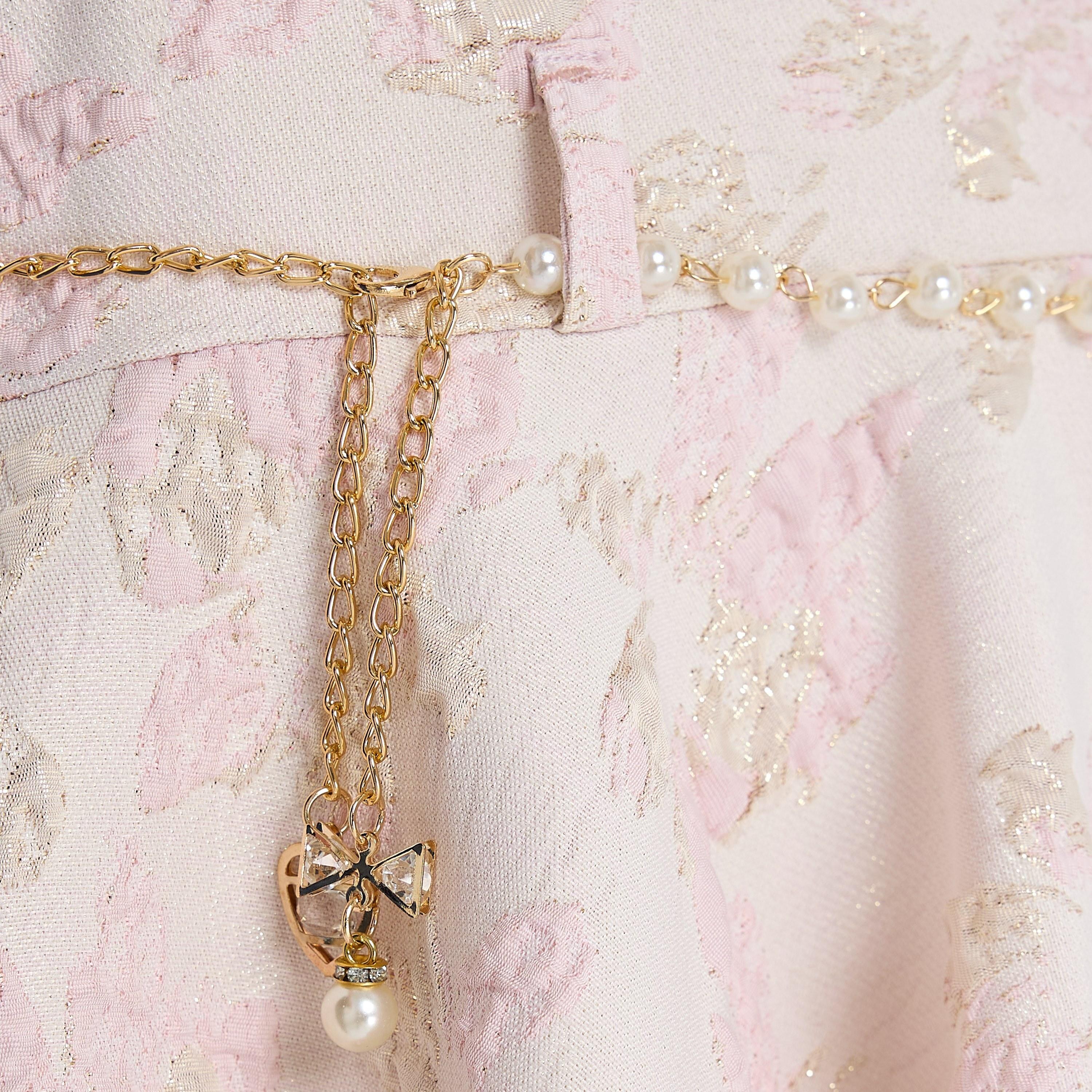 فستان بطبعة زهور وأكمام كاب من فيكتور اند جين-girls-clothing-dressesandjumpsuits-image-6