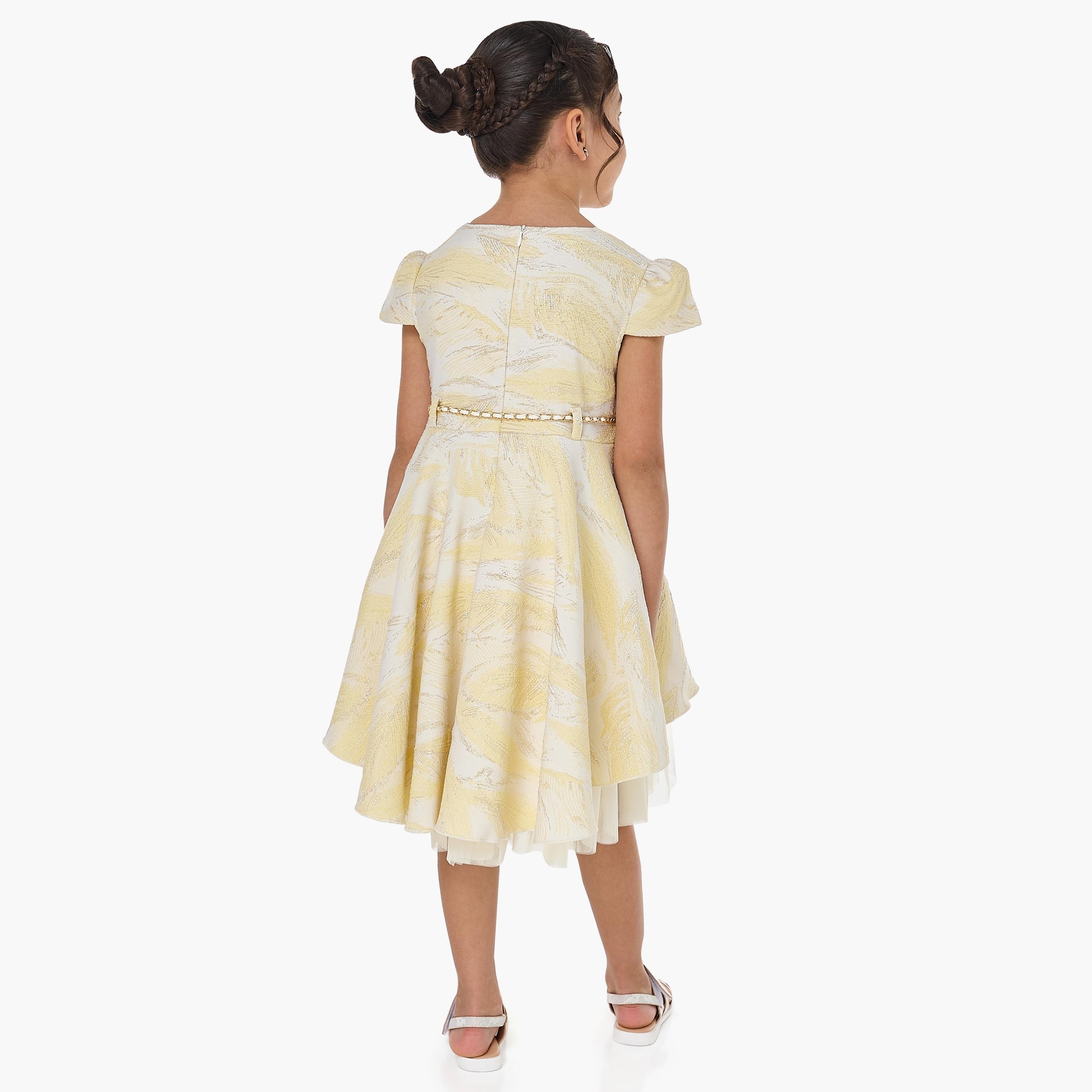 Victor and Jane Printed Cap Sleeves Dress-girls-clothing-dressesandjumpsuits-image-4