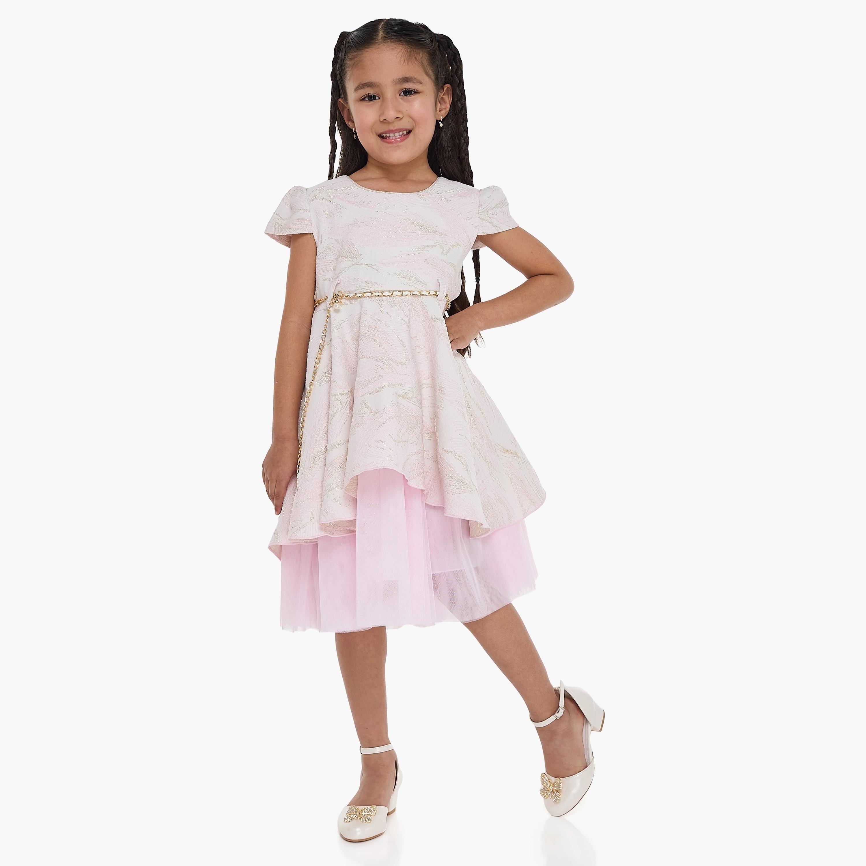 Victor and Jane Printed Cap Sleeves Dress-girls-clothing-dressesandjumpsuits-image-1