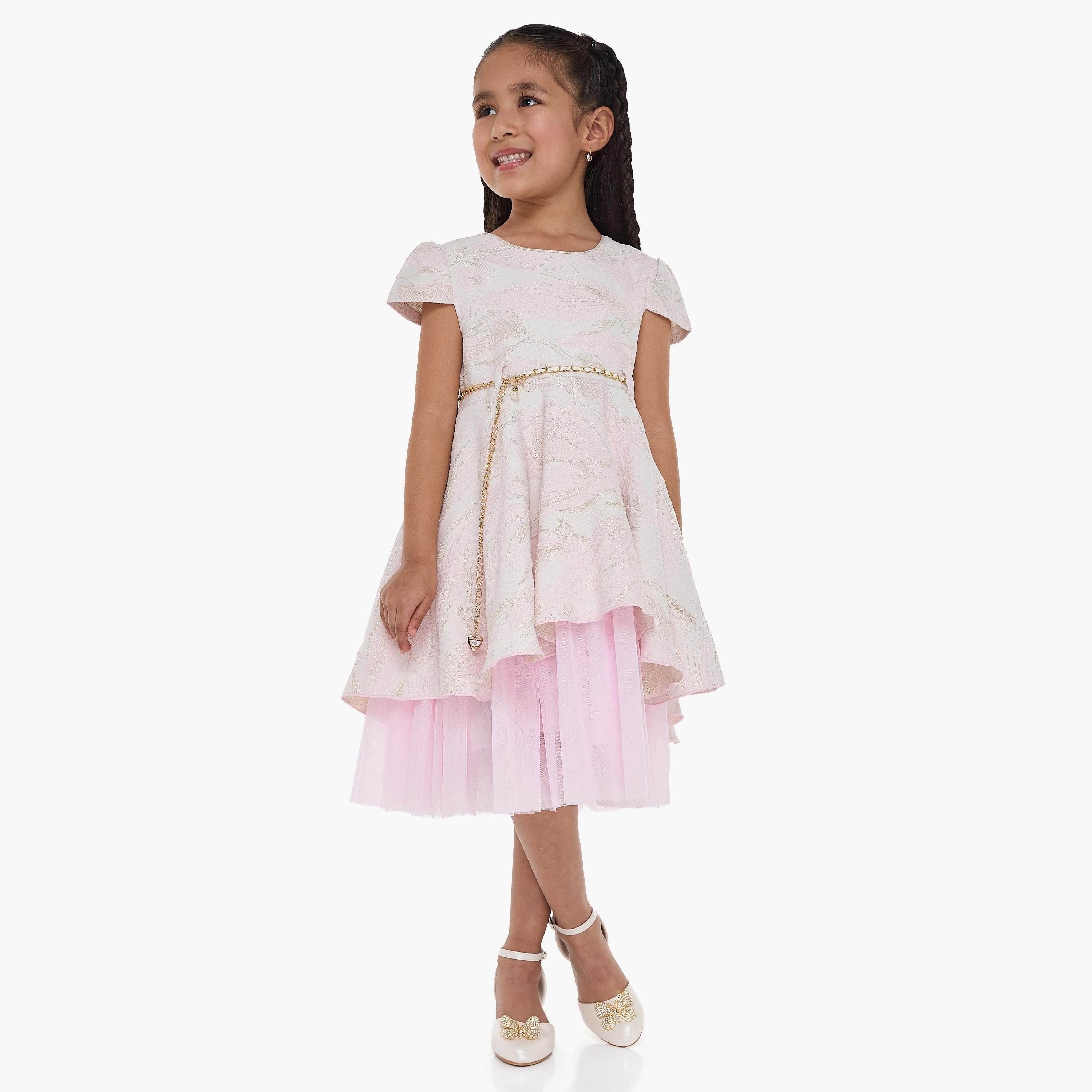 Victor and Jane Printed Cap Sleeves Dress-girls-clothing-dressesandjumpsuits-image-2