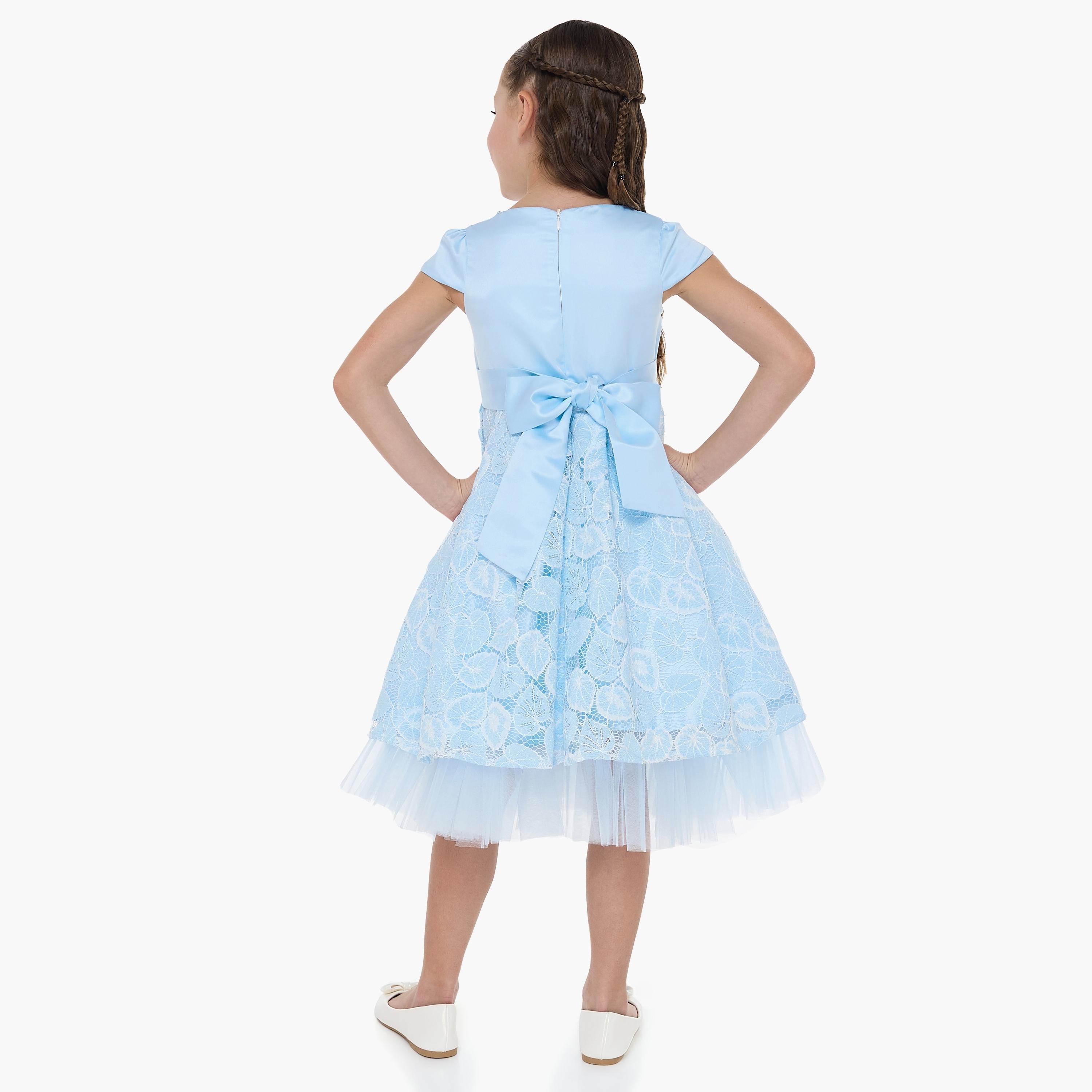 فستان بأكمام كاب مزين من فيكتور اند جين-girls-clothing-dressesandjumpsuits-image-5