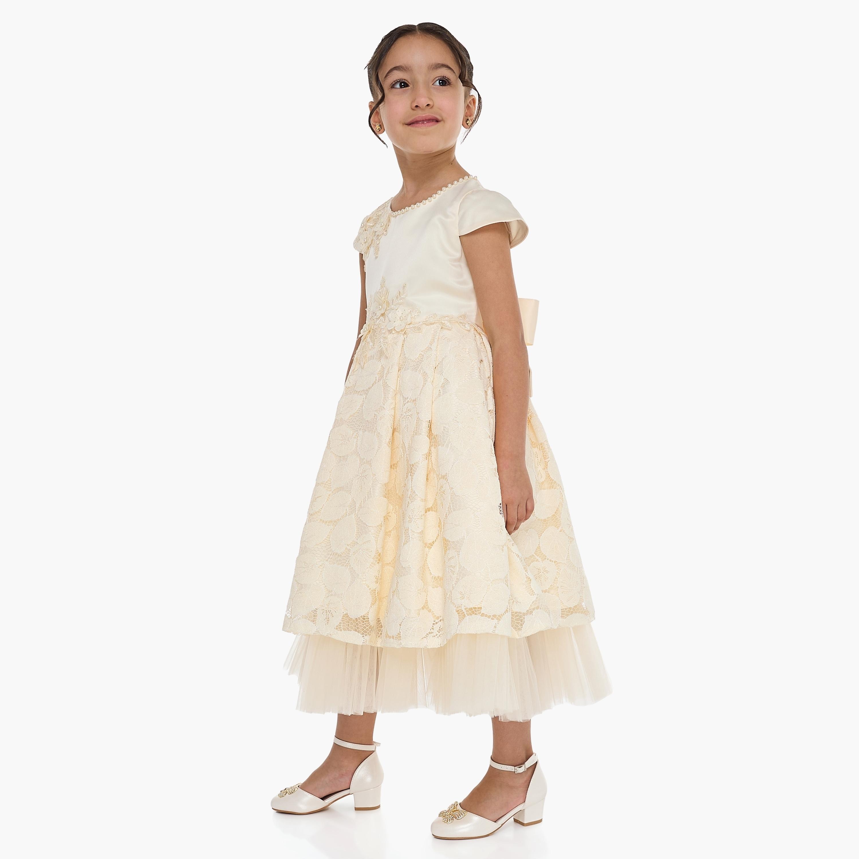 Victor and Jane Embroidered Cap Sleeves Dress-girls-clothing-dressesandjumpsuits-image-3
