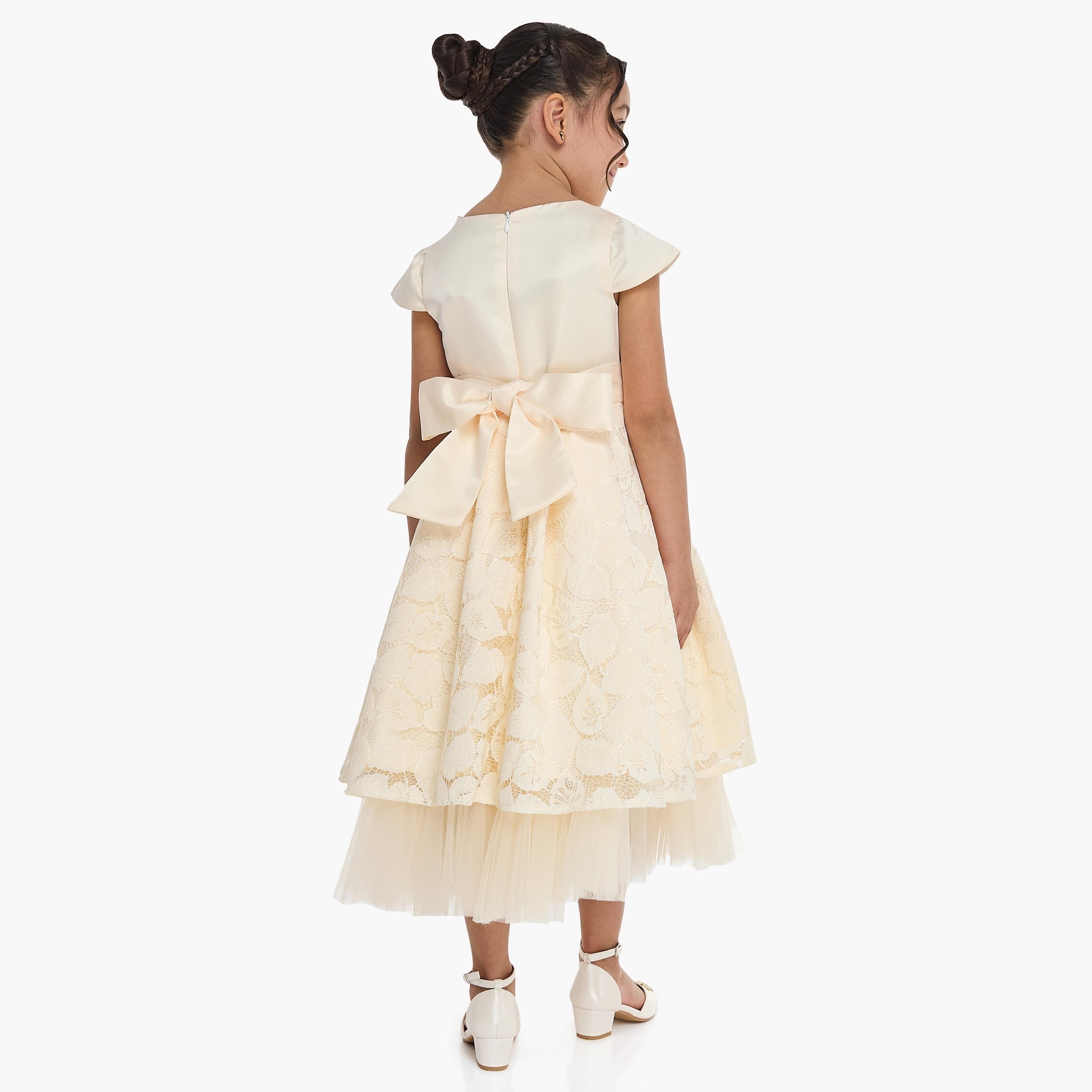 Victor and Jane Embroidered Cap Sleeves Dress-girls-clothing-dressesandjumpsuits-image-4