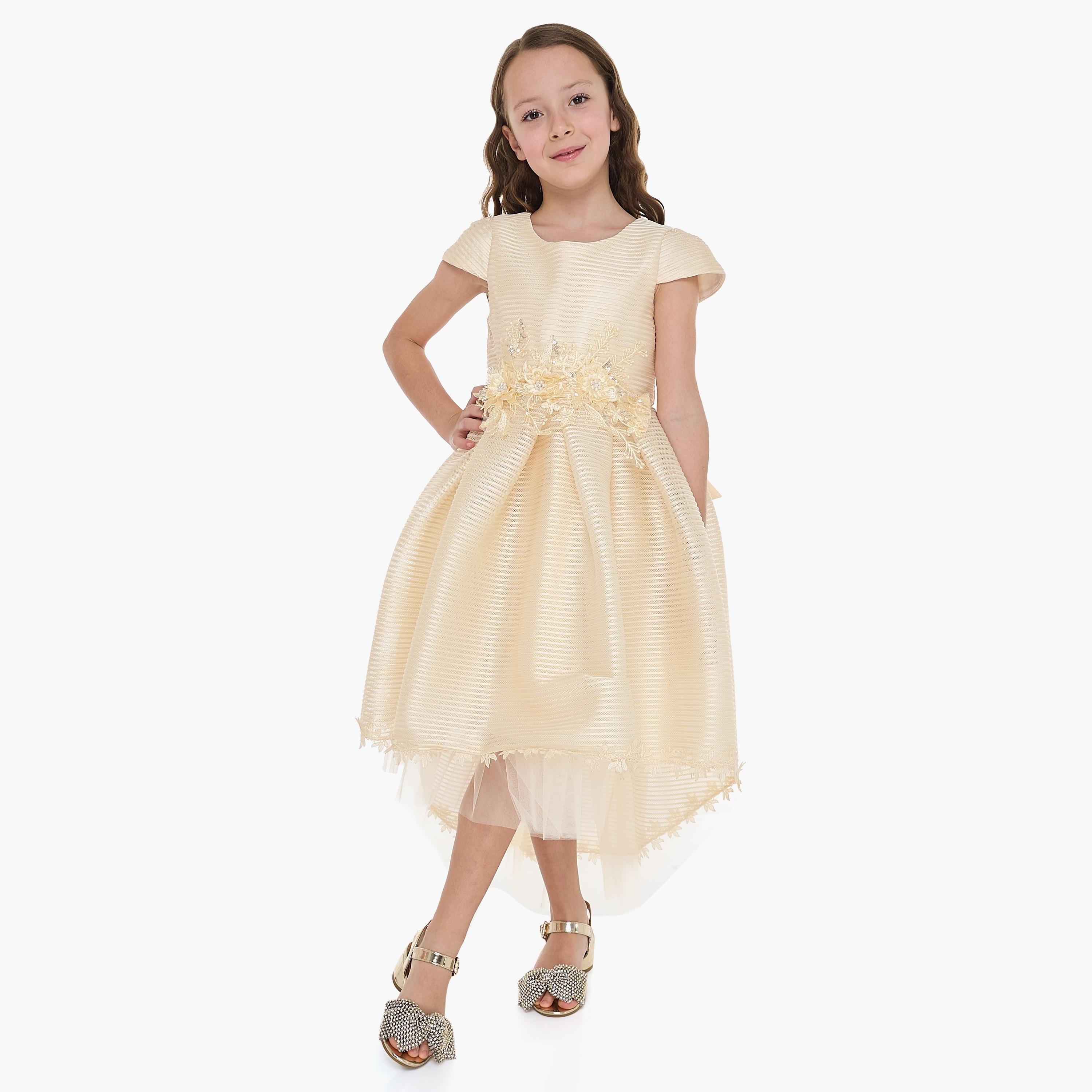 Victor and Jane Embroidered Cap Sleeves Dress-girls-clothing-dressesandjumpsuits-image-2