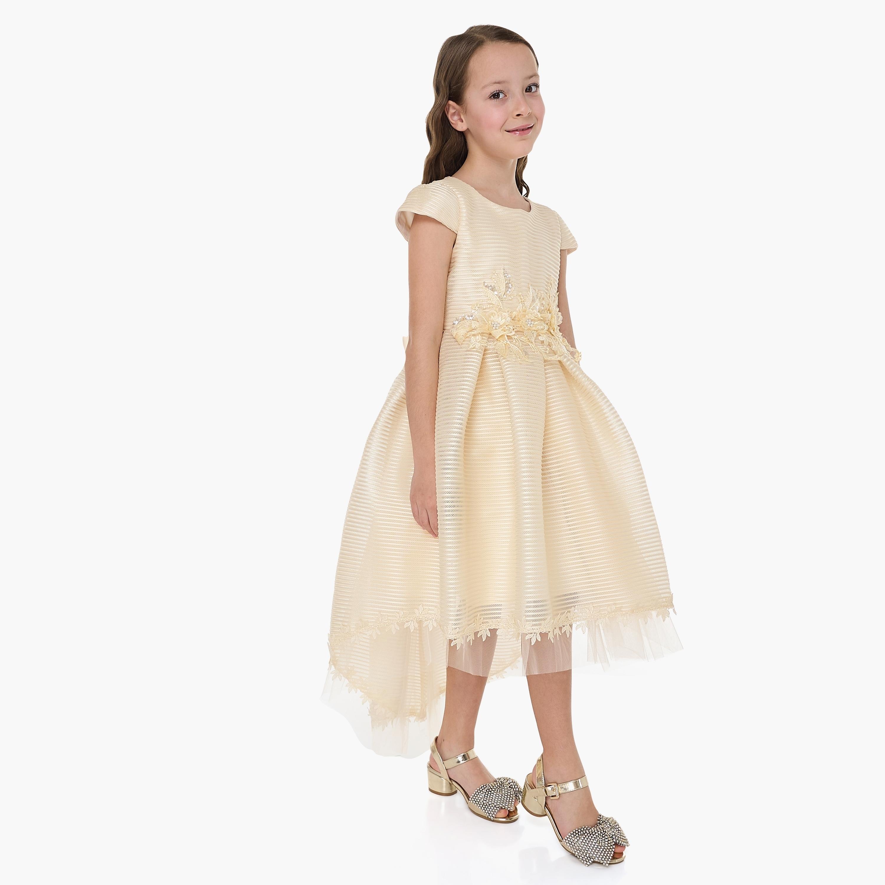 Victor and Jane Embroidered Cap Sleeves Dress-girls-clothing-dressesandjumpsuits-image-3