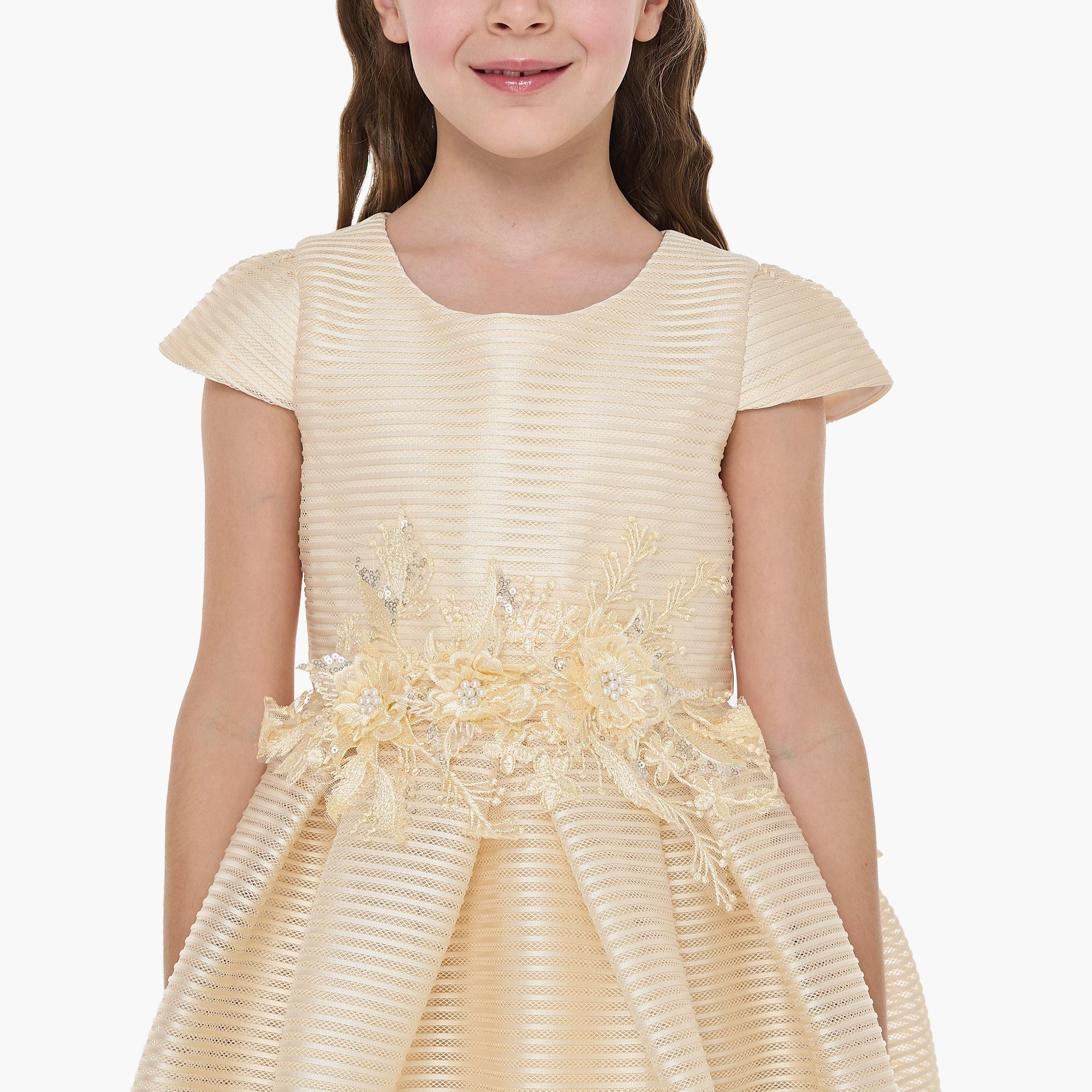 Victor and Jane Embroidered Cap Sleeves Dress-girls-clothing-dressesandjumpsuits-image-5