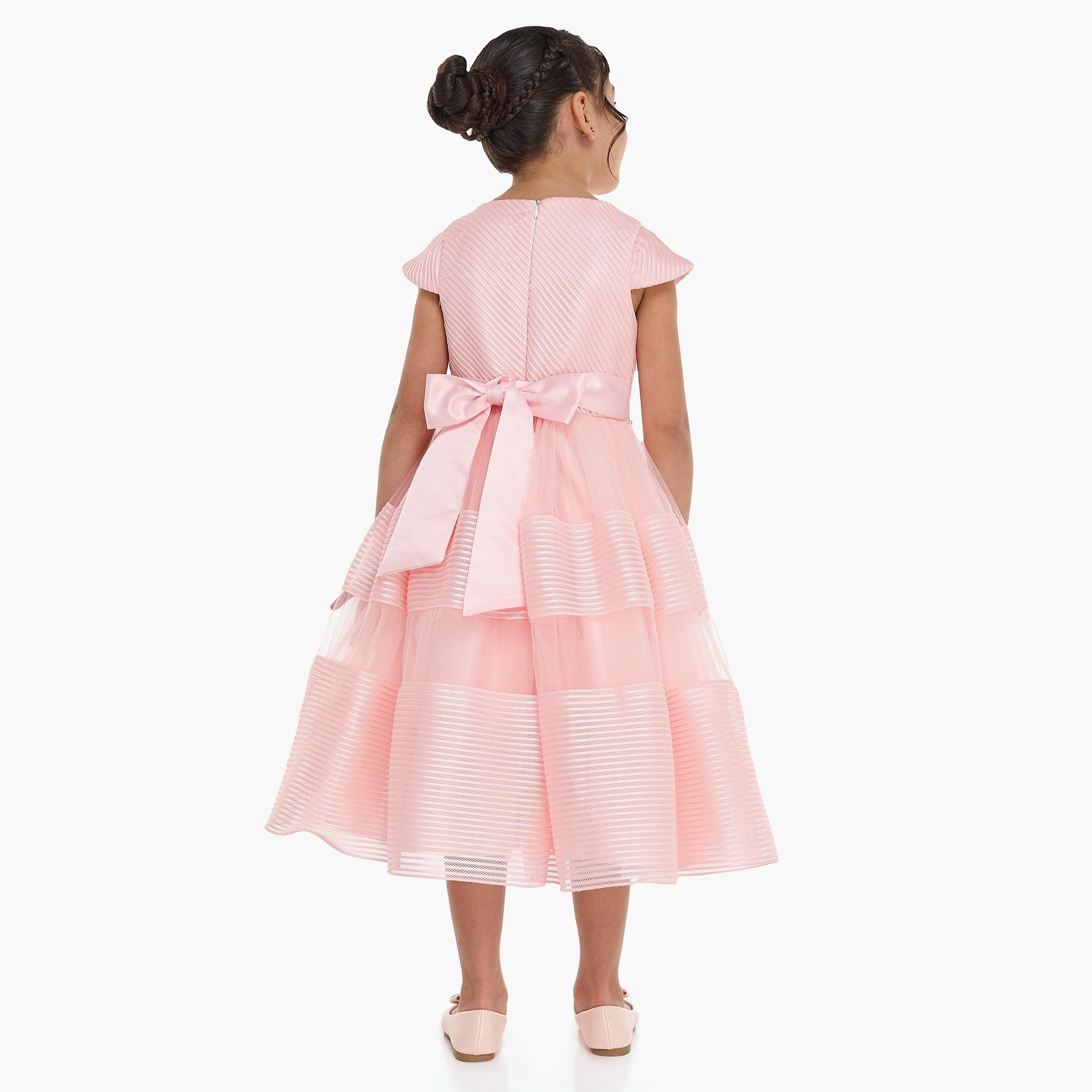 Victor and Jane Striped Cap Sleeves Dress-girls-clothing-dressesandjumpsuits-image-4