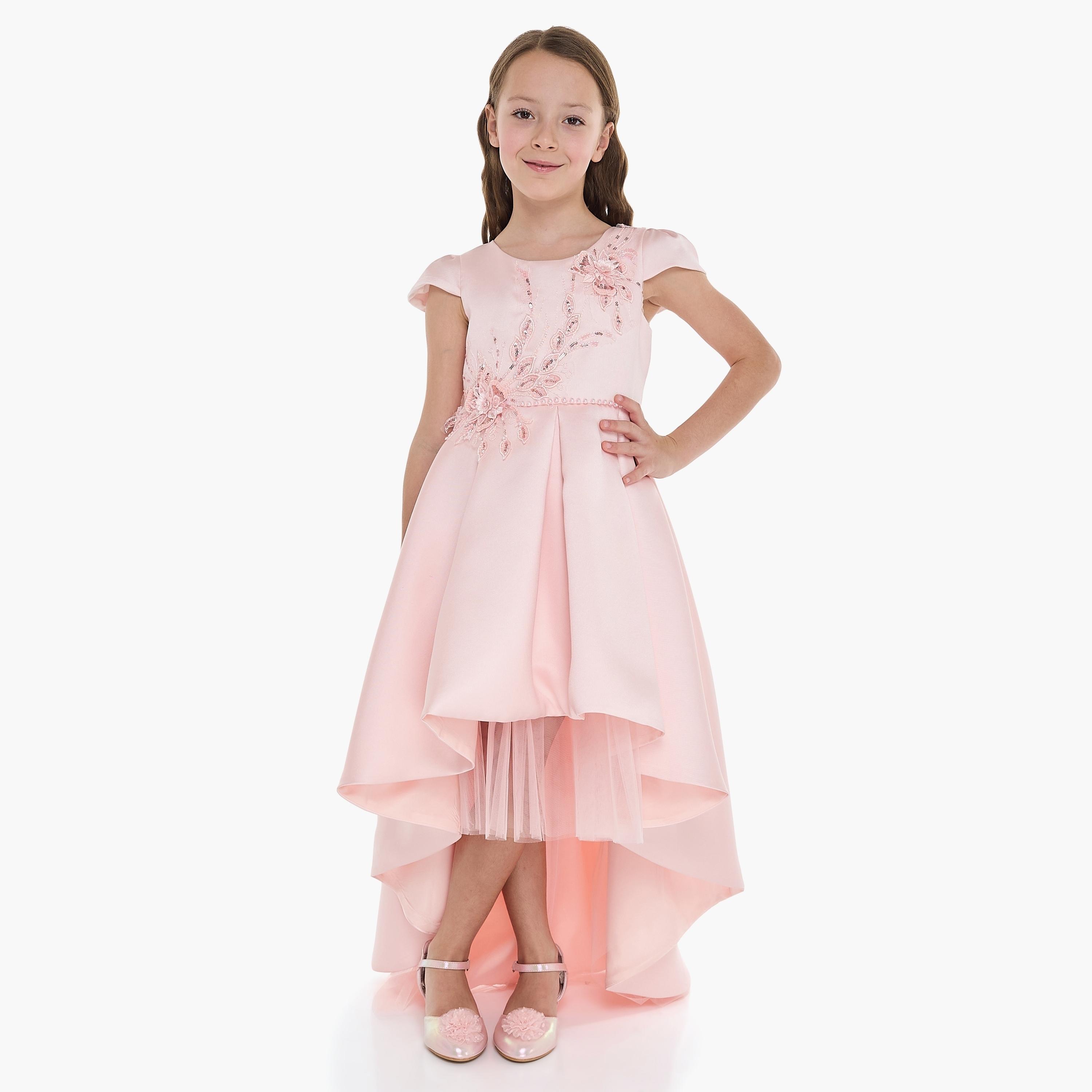 Victor and Jane Embroidered Cap Sleeves Dress-girls-clothing-dressesandjumpsuits-image-2