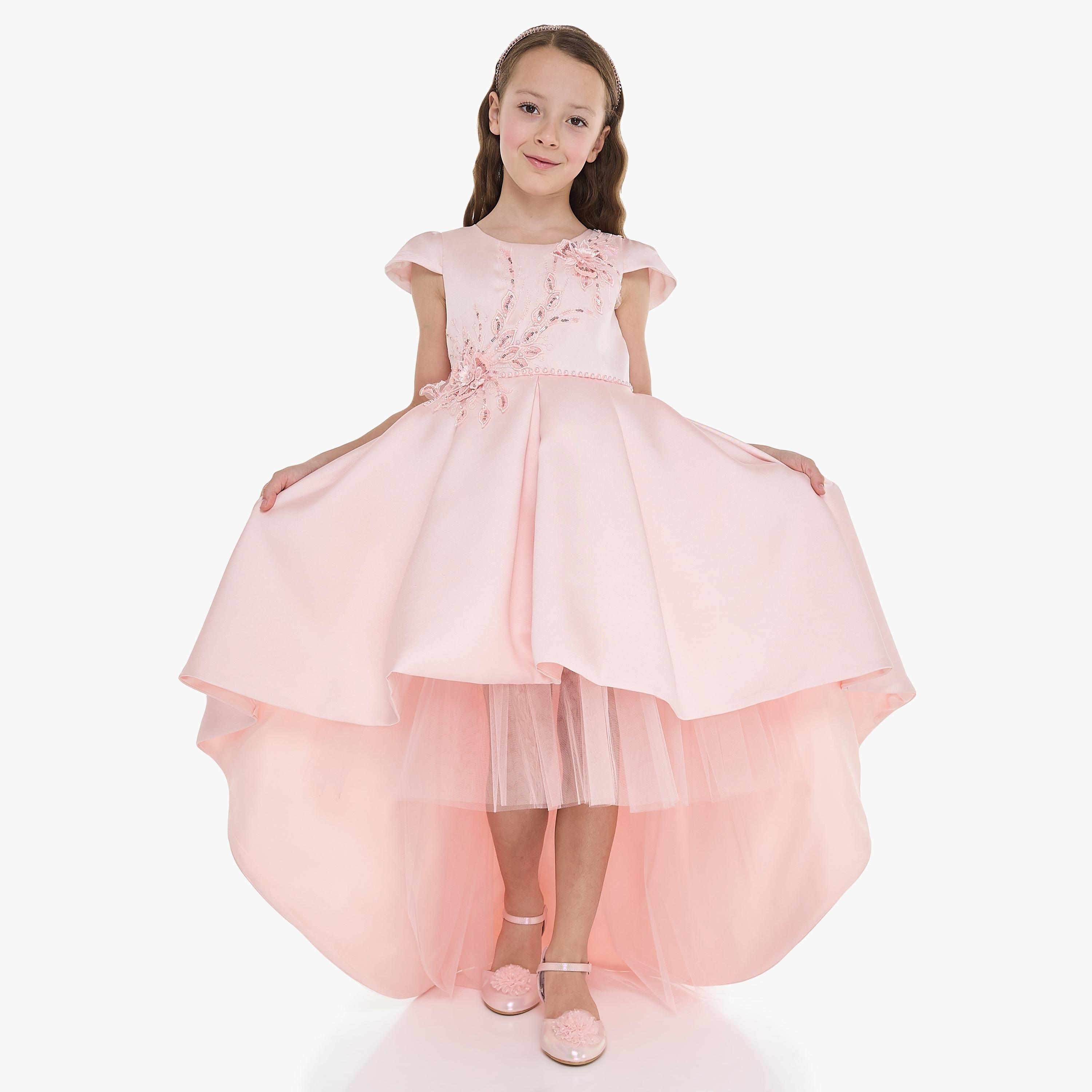 Victor and Jane Embroidered Cap Sleeves Dress-girls-clothing-dressesandjumpsuits-image-3