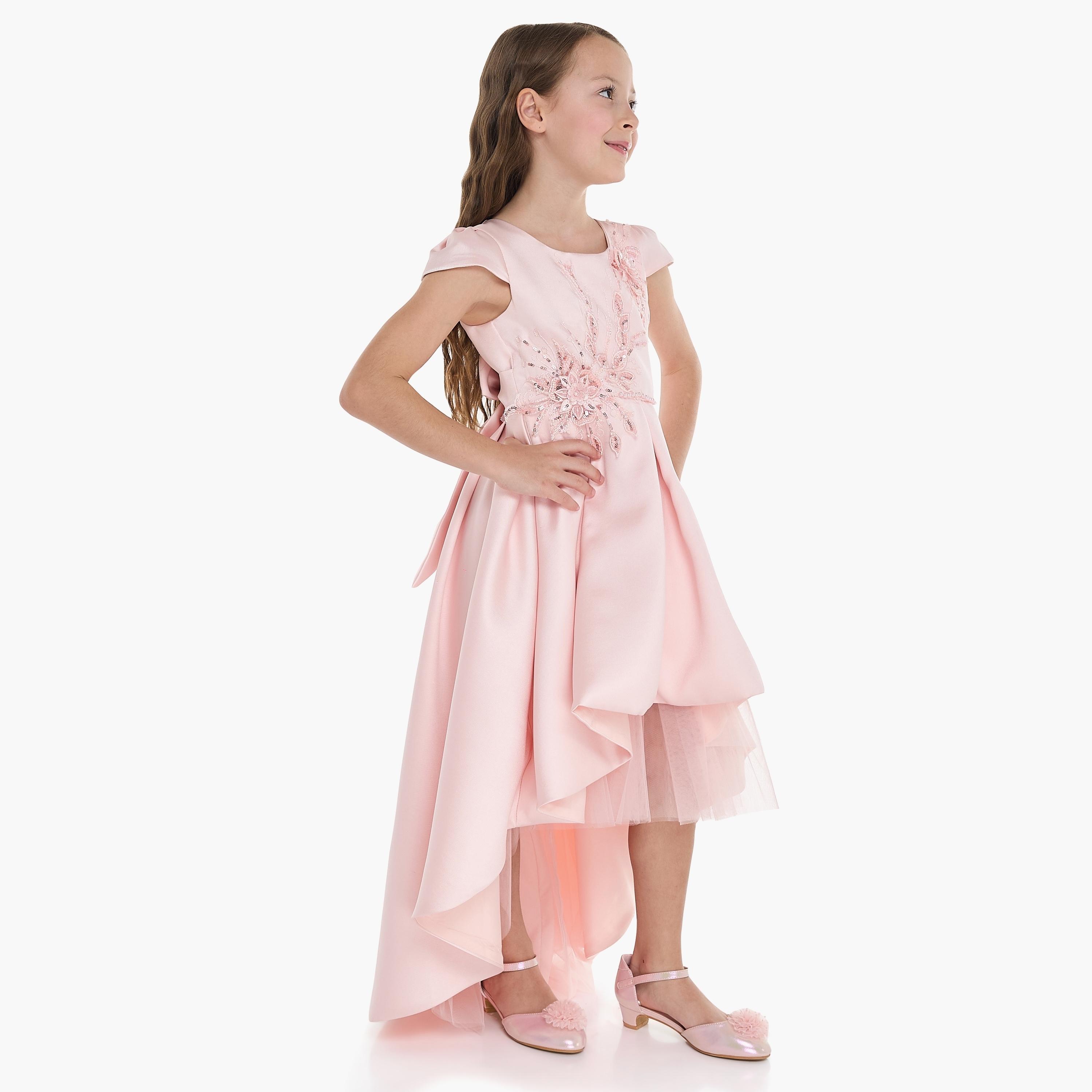 Victor and Jane Embroidered Cap Sleeves Dress-girls-clothing-dressesandjumpsuits-image-4