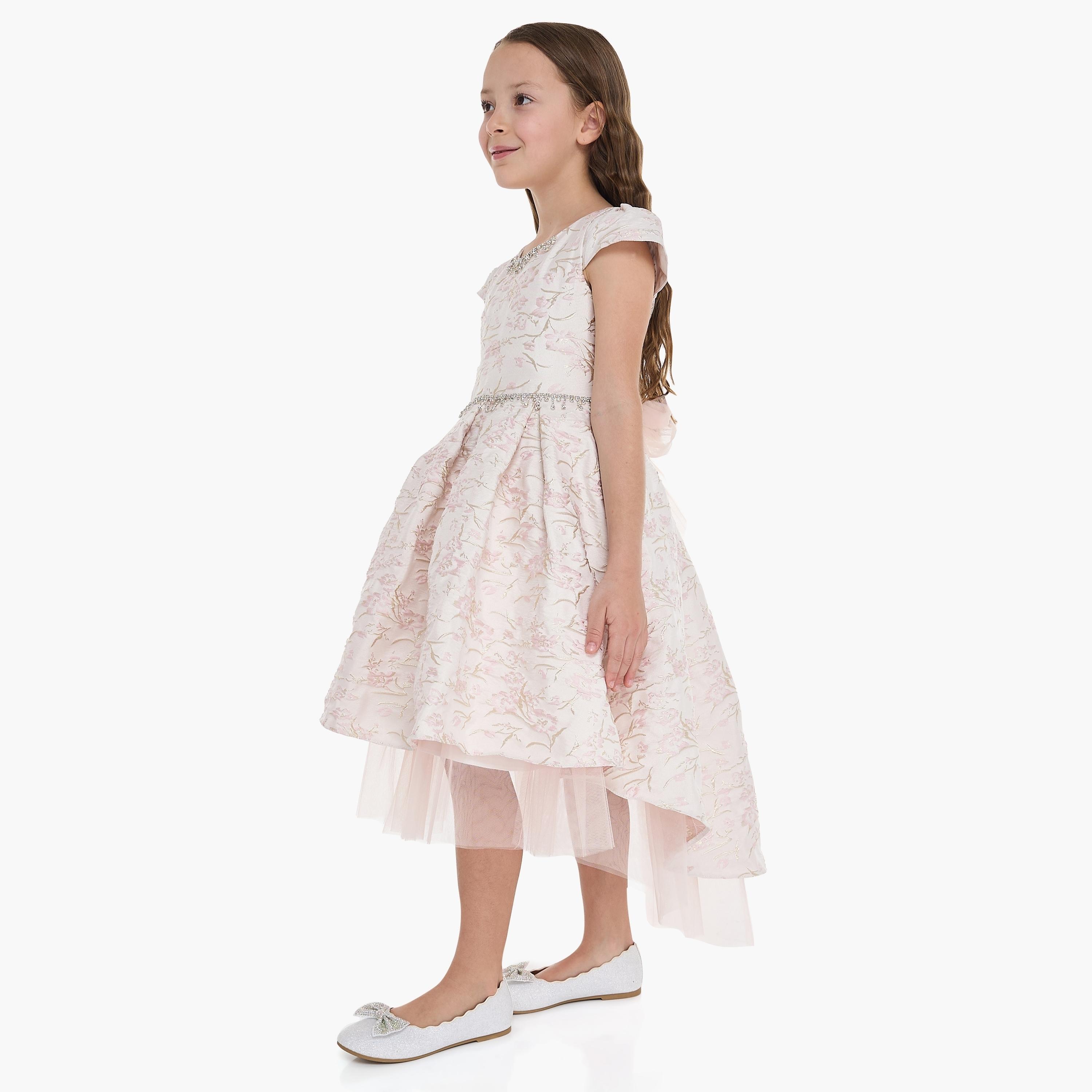Victor and Jane Embellished Cap Sleeves Dress-girls-clothing-dressesandjumpsuits-image-3