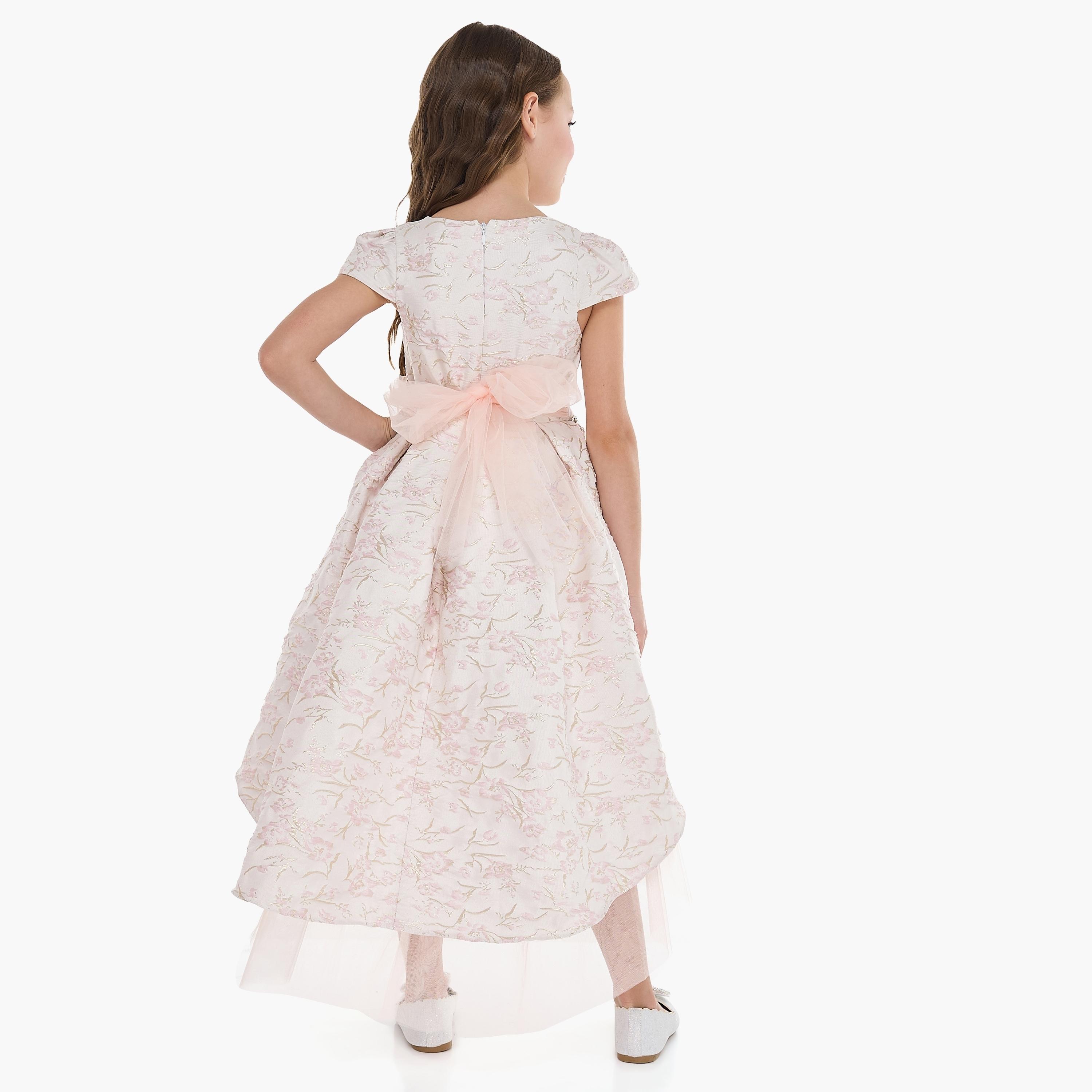 Victor and Jane Embellished Cap Sleeves Dress-girls-clothing-dressesandjumpsuits-image-4