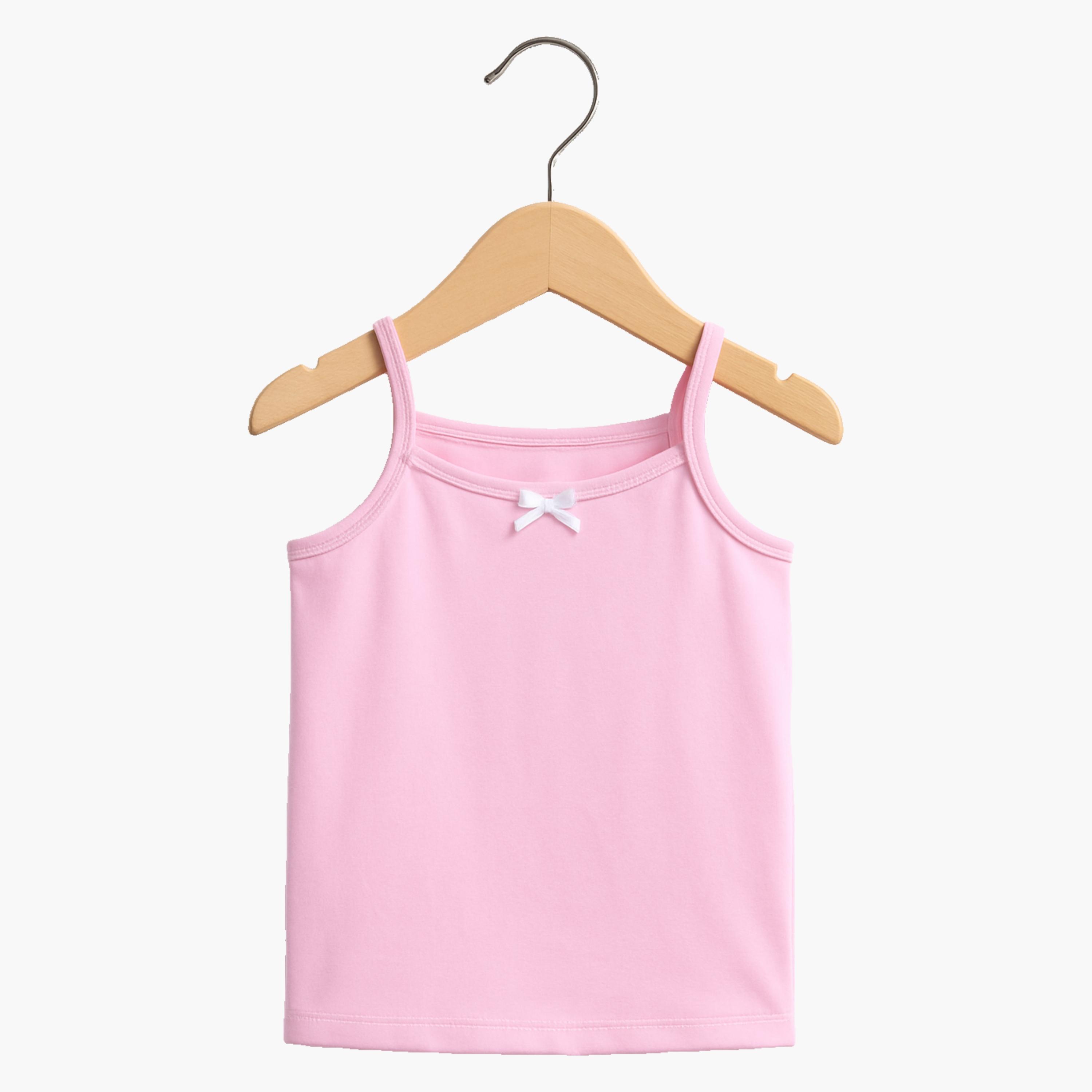 Victor and Jane 3-Piece Cotton Spaghetti Strap Camisoles-girls-clothing-innerwear-vests-image-2