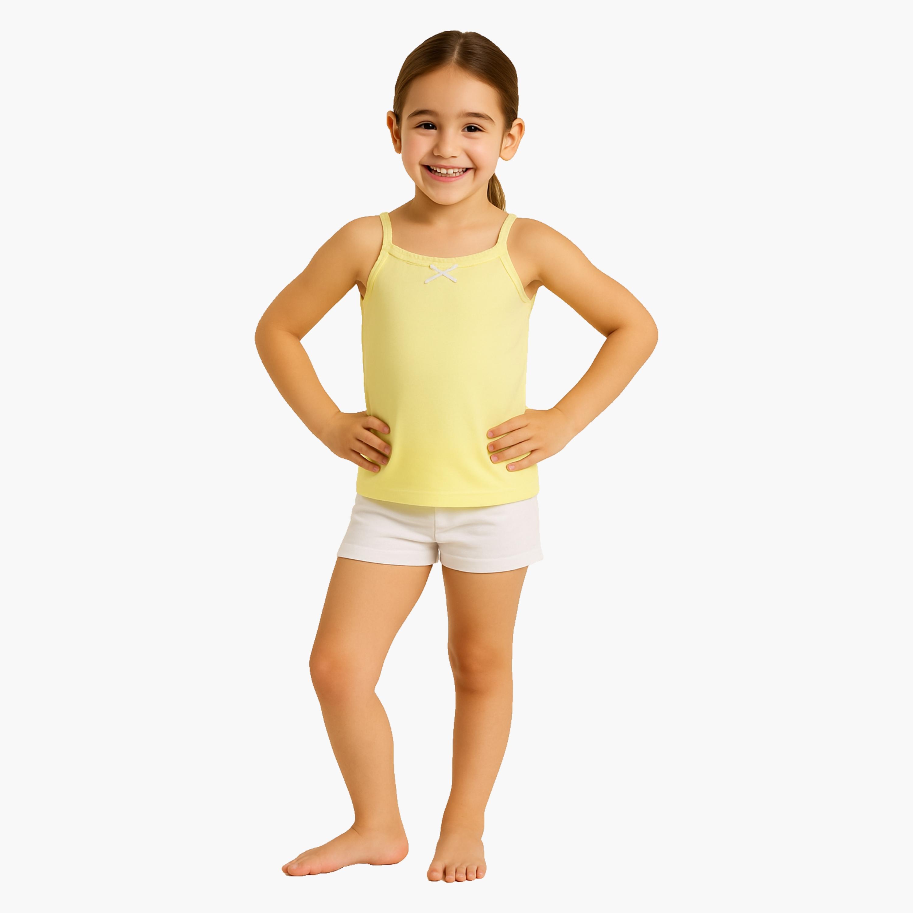 Victor and Jane 3-Piece Cotton Spaghetti Strap Camisoles-girls-clothing-innerwear-vests-image-6