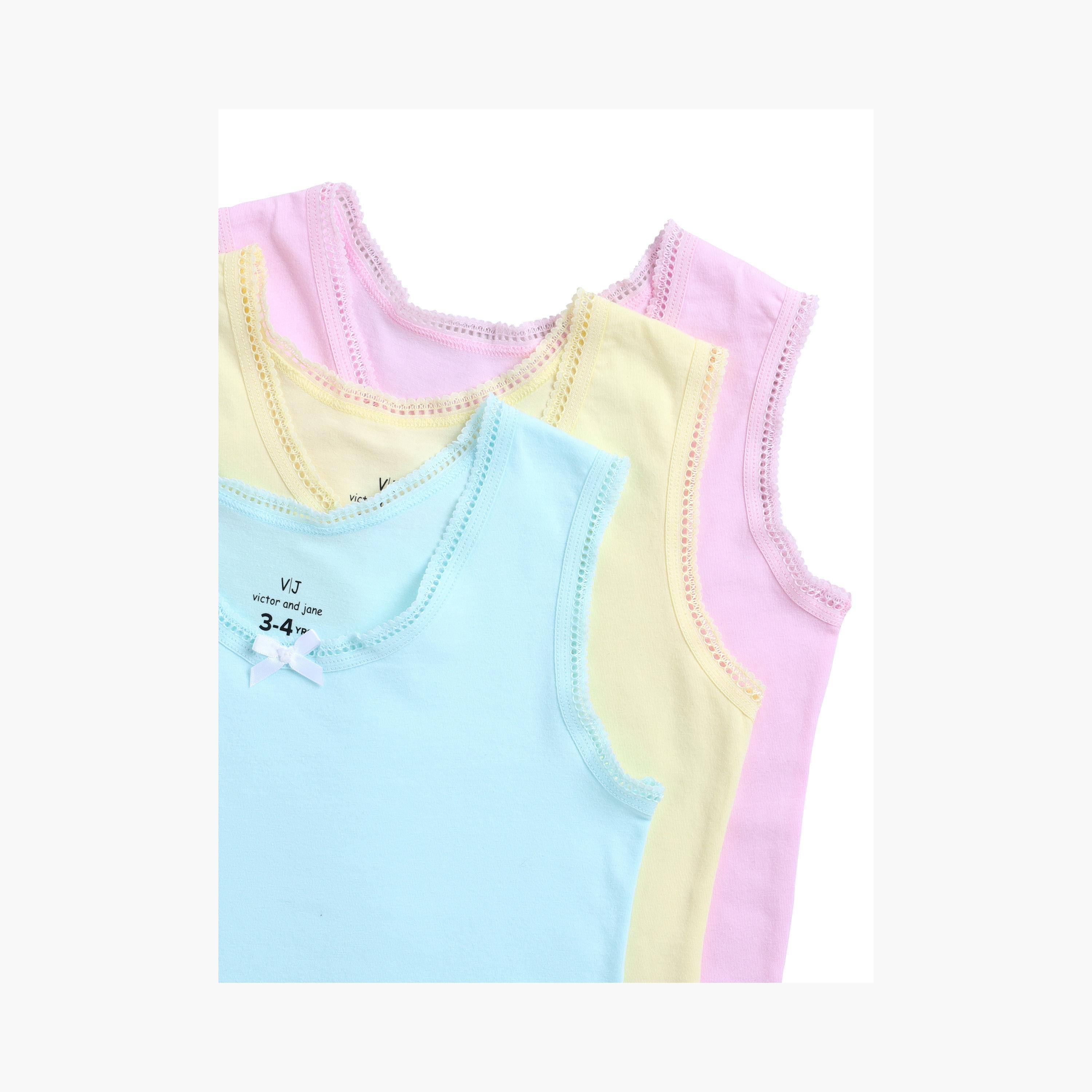 Victor and Jane 3-Piece Soft Cotton Vests-girls-clothing-innerwear-vests-image-8