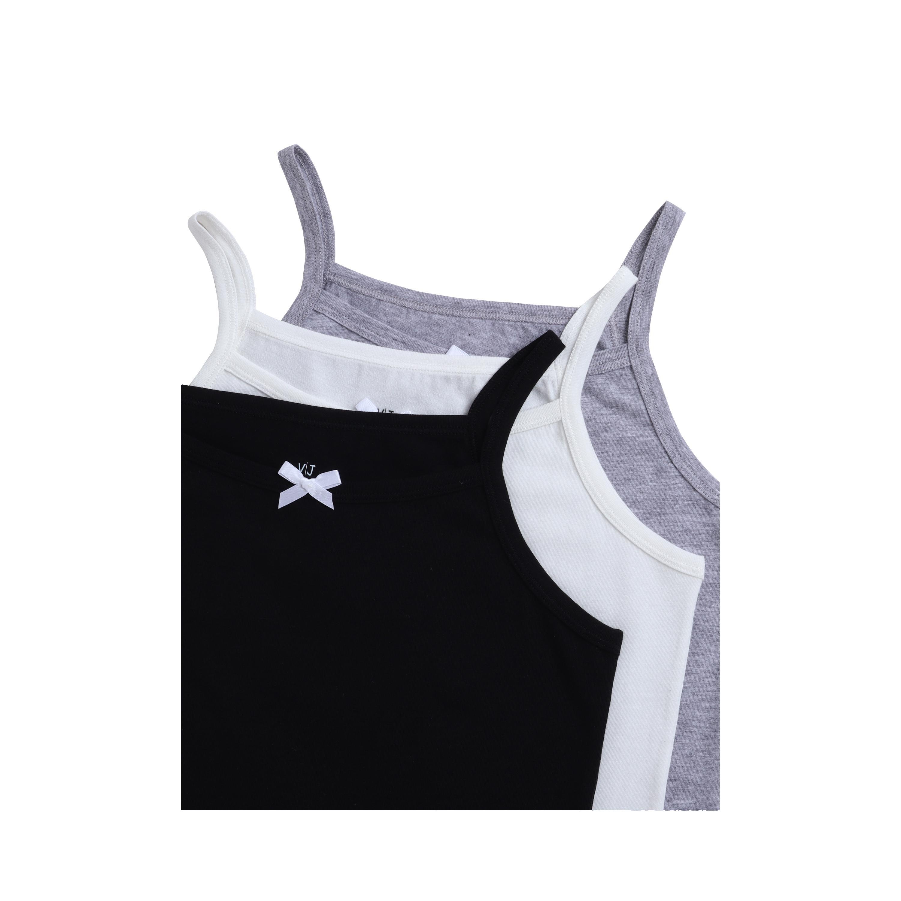 Victor and Jane 3-Piece Cotton Comfort Fit Camisoles-girls-clothing-innerwear-vests-image-7