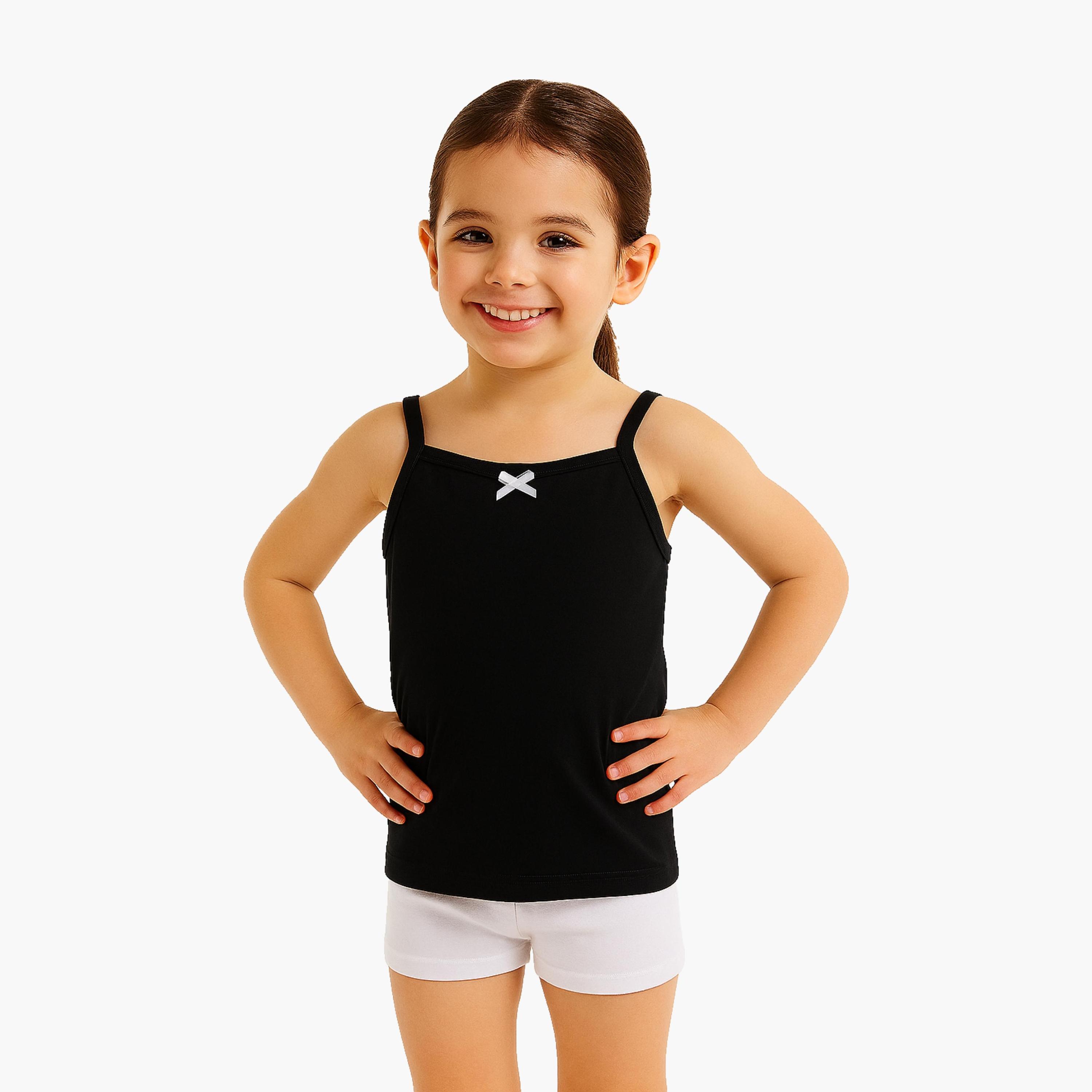 Victor and Jane 3-Piece Cotton Comfort Fit Camisoles-girls-clothing-innerwear-vests-image-5