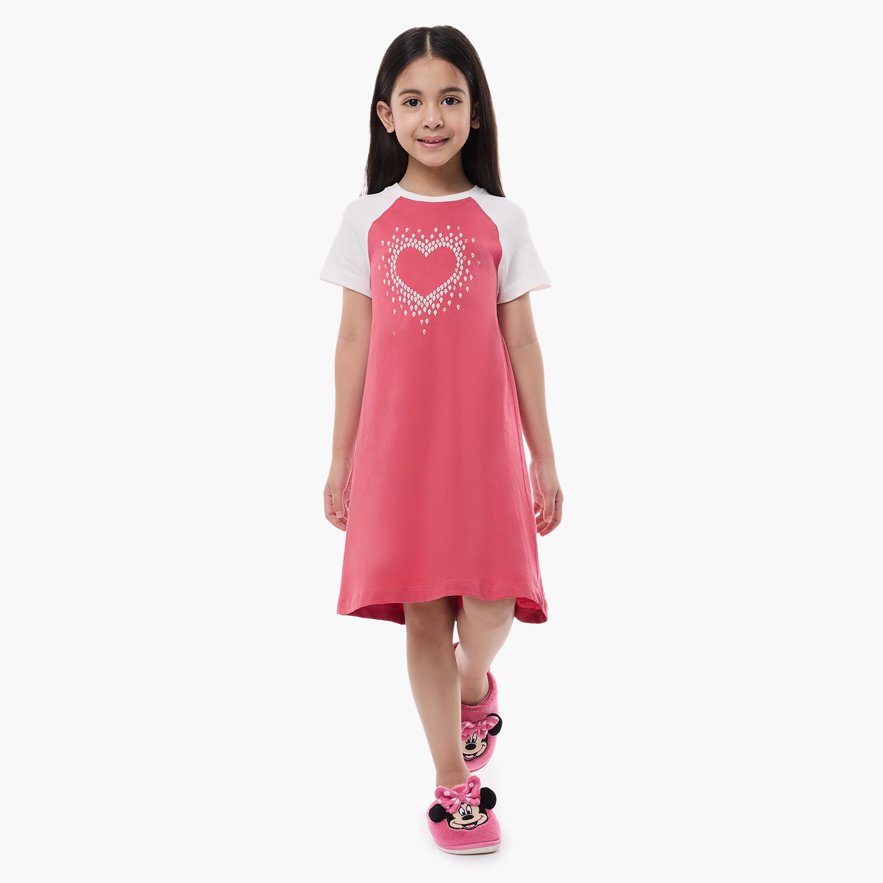 Victor and Jane Printed Short Sleeves Dress-baby-girls-clothing-nightwear-sleepsuits-image-1