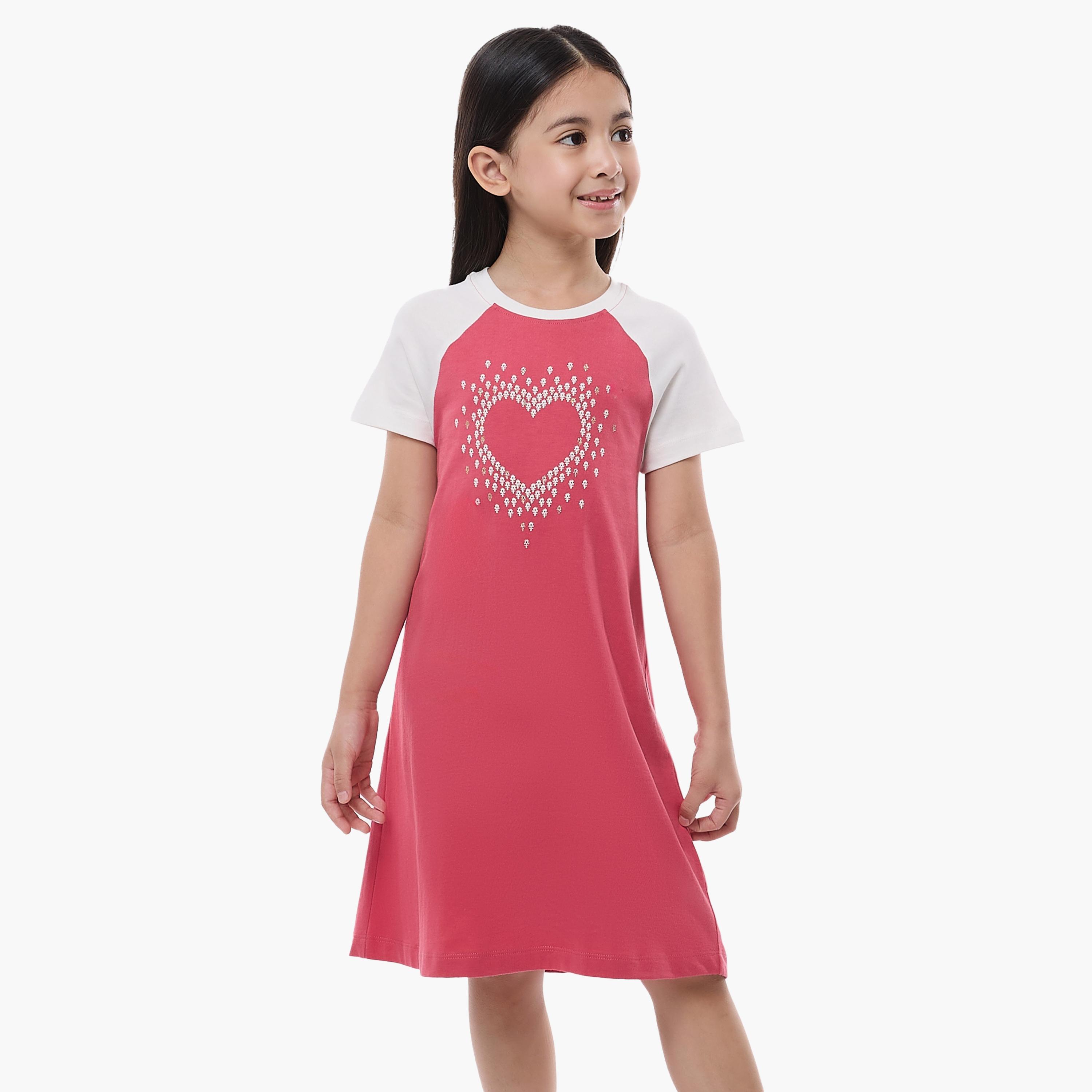 Victor and Jane Printed Short Sleeves Dress-baby-girls-clothing-nightwear-sleepsuits-image-4
