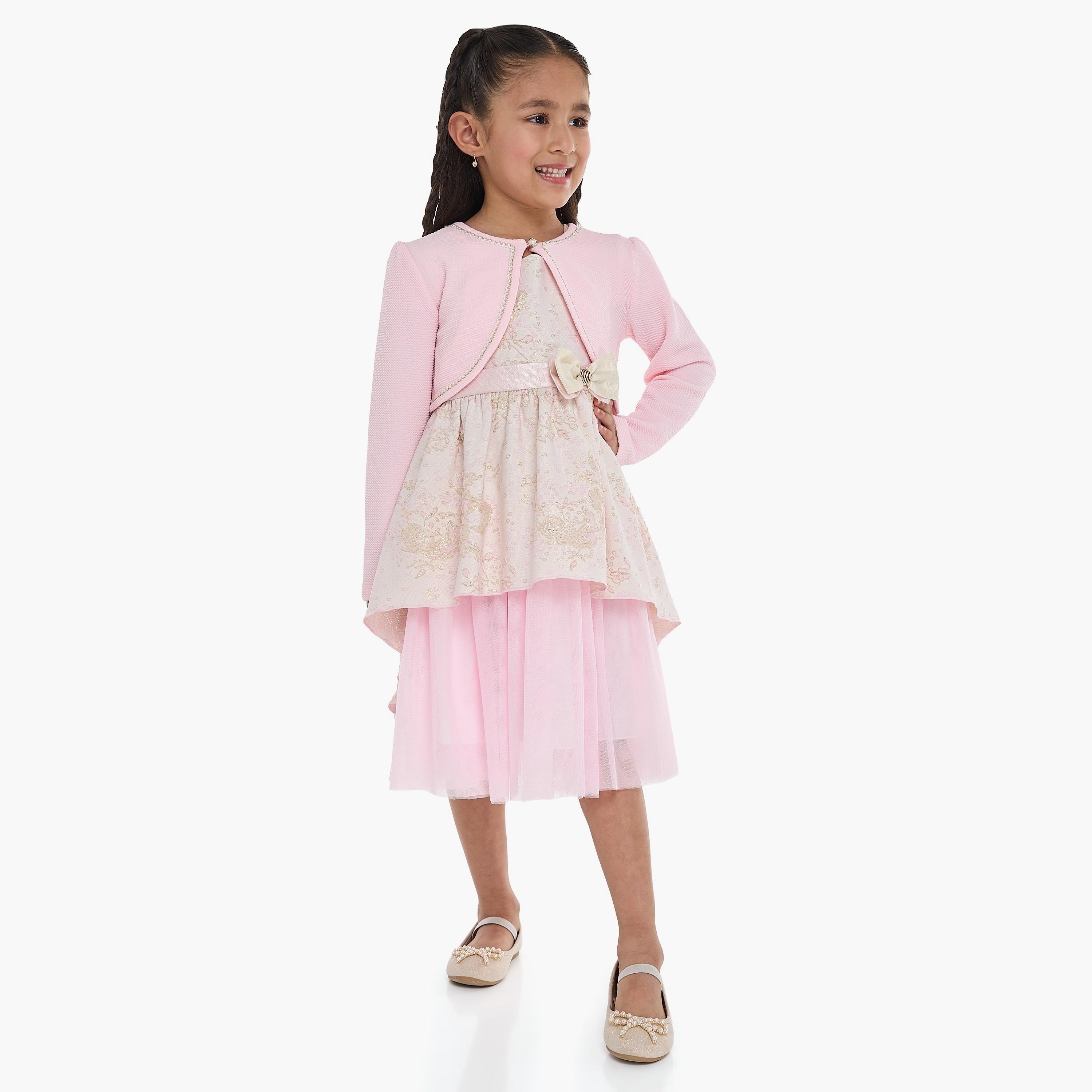 Victor and Jane Embroidered Long Sleeves Cardigan-girls-clothing-winterwear-jumpersandcardigans-image-3