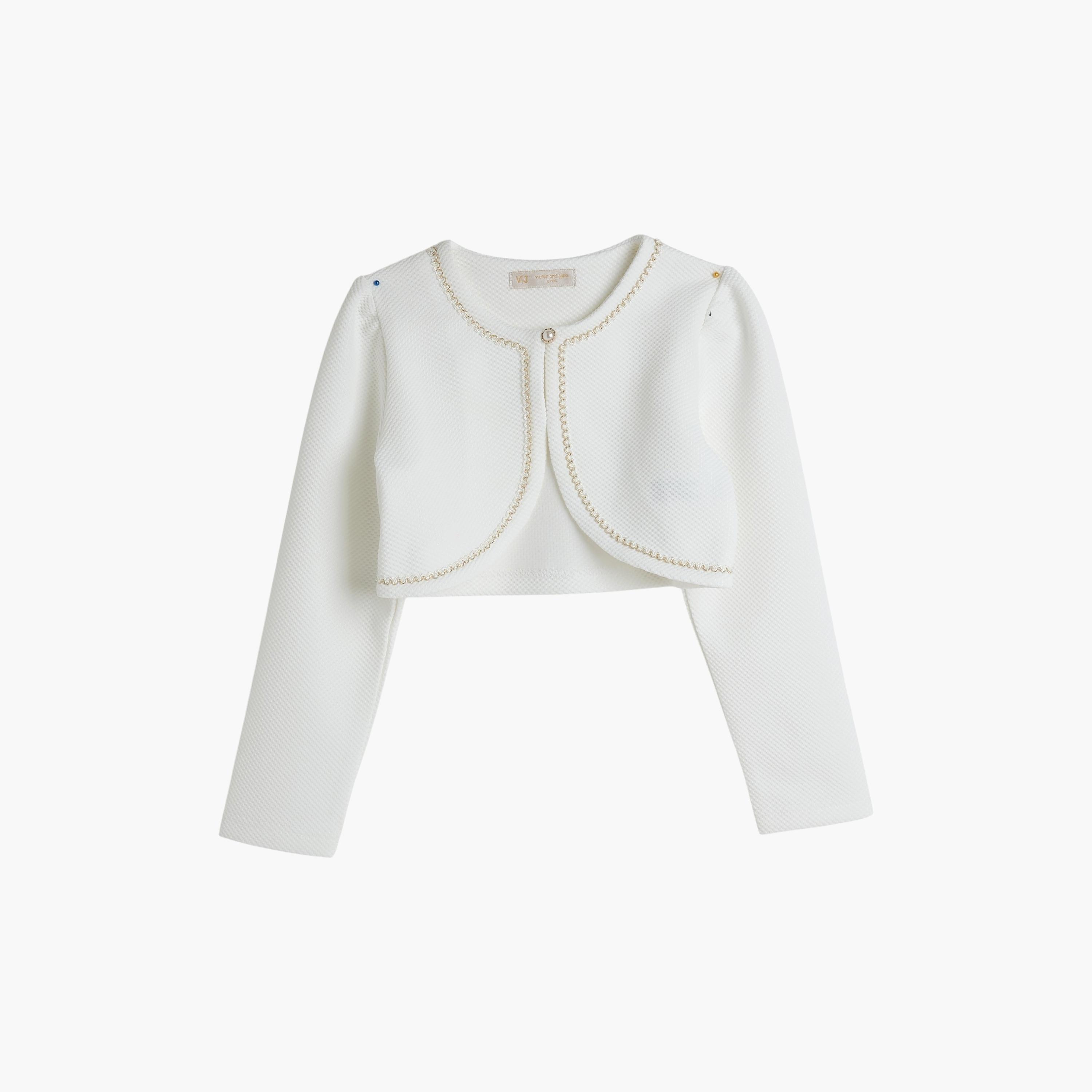 Victor and Jane Embroidered Long Sleeves Cardigan-girls-clothing-jumpersandcardigans-image-1