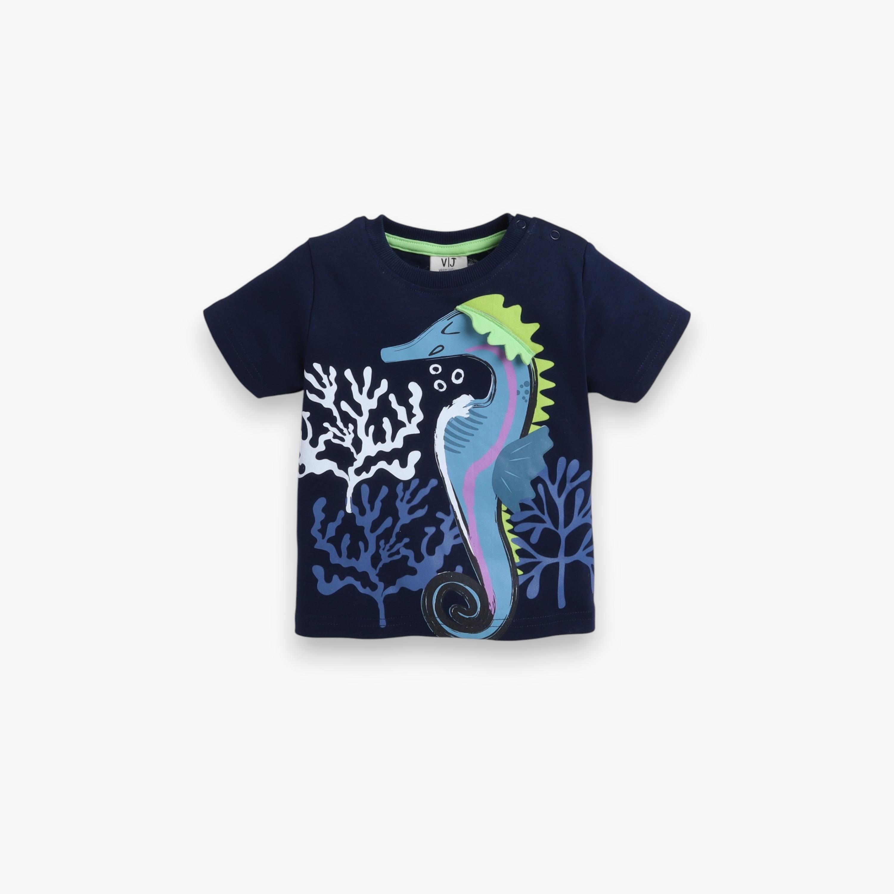 Victor and Jane 2-Piece Printed Short Sleeves T-Shirt with Shorts-baby-boys-clothing-setsandcoords-image-3