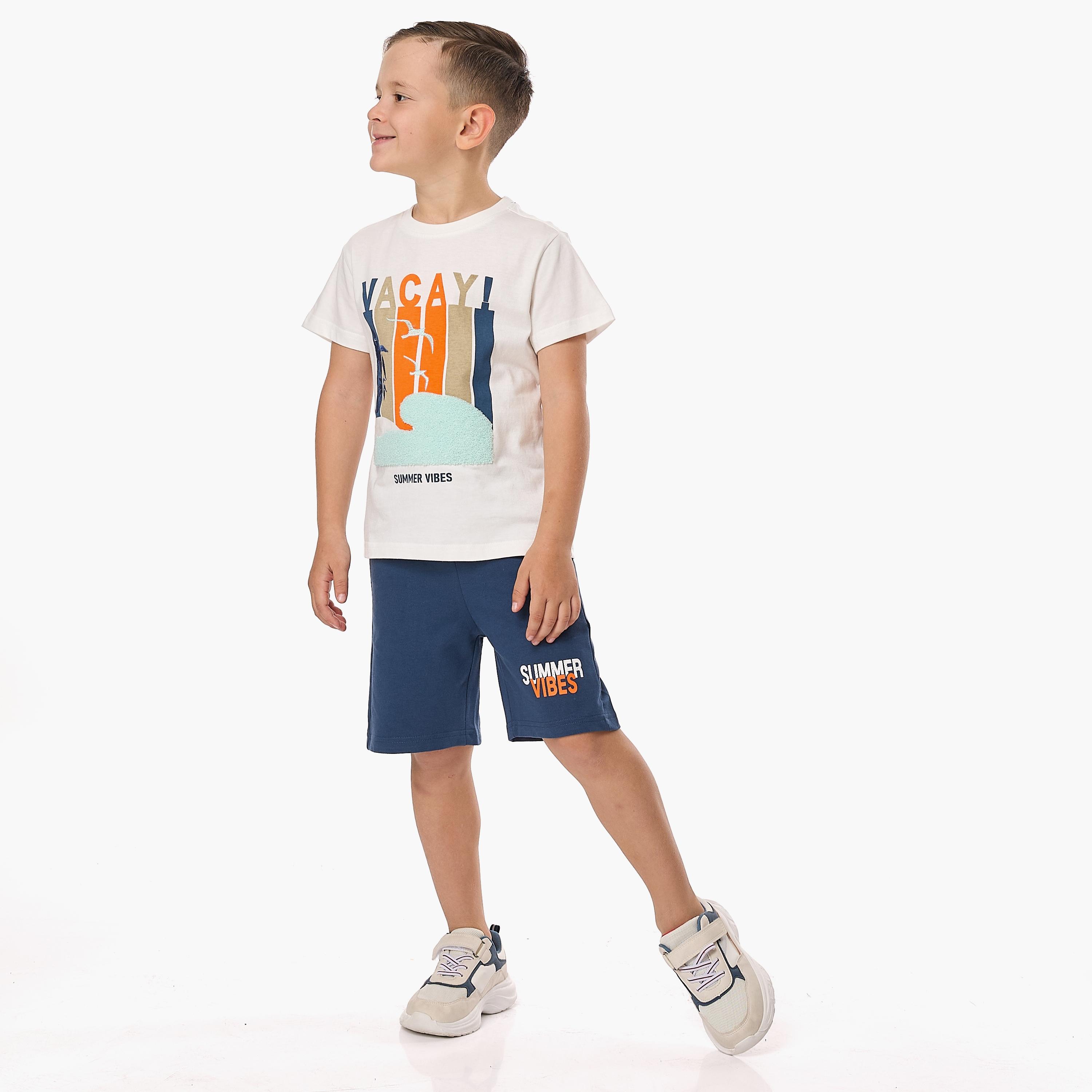 Victor and Jane 2-Piece Printed Short Sleeves T-Shirt with Shorts-baby-boys-clothing-setsandcoords-image-1