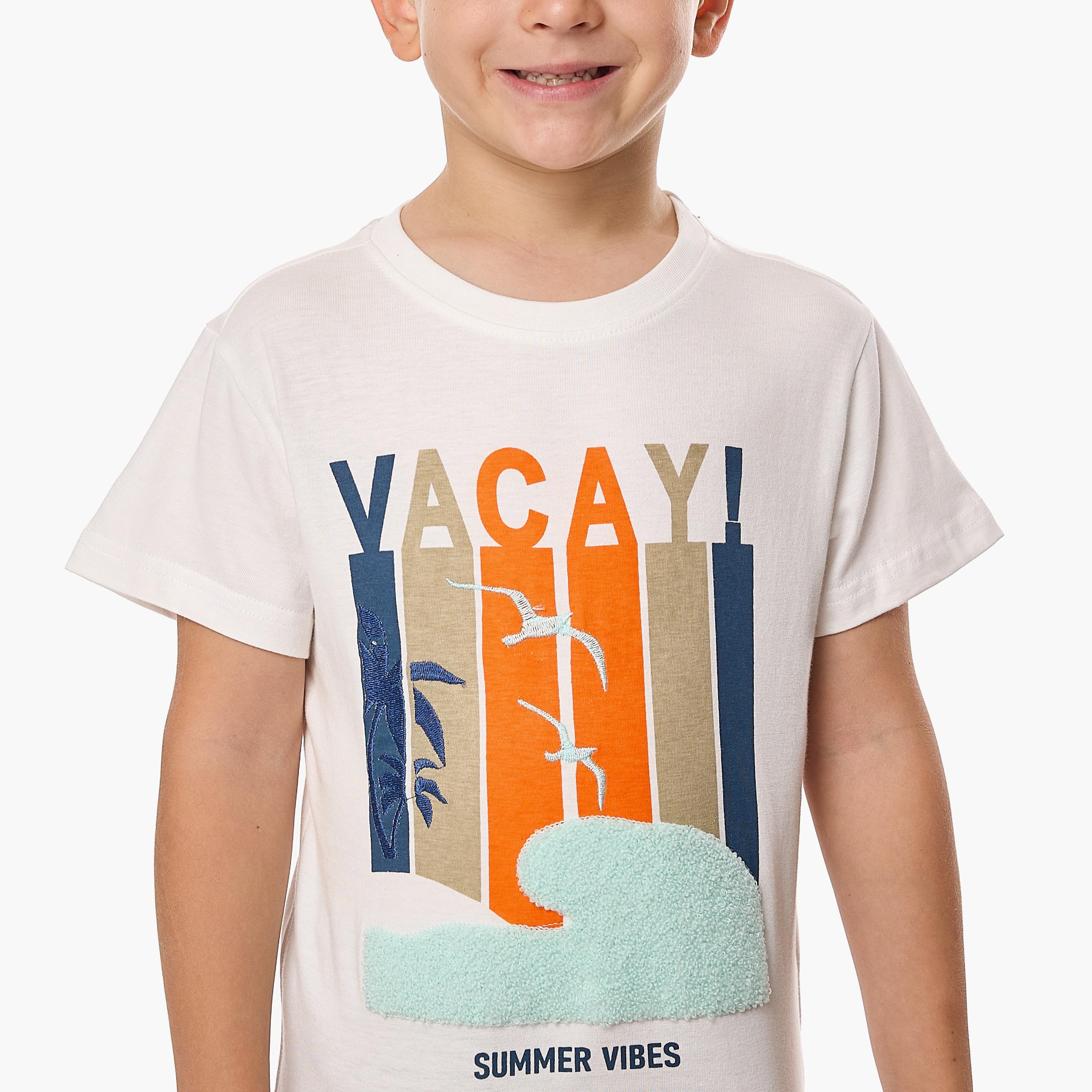 Victor and Jane 2-Piece Printed Short Sleeves T-Shirt with Shorts-baby-boys-clothing-setsandcoords-image-4