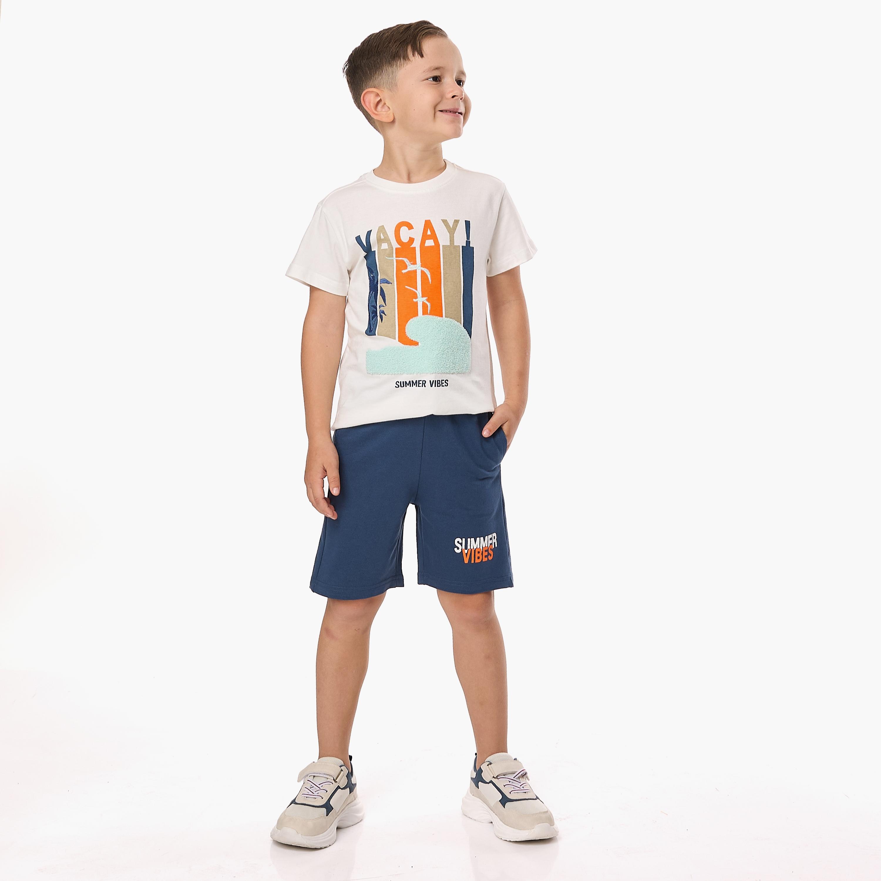Victor and Jane 2-Piece Printed Short Sleeves T-Shirt with Shorts-baby-boys-clothing-setsandcoords-image-5