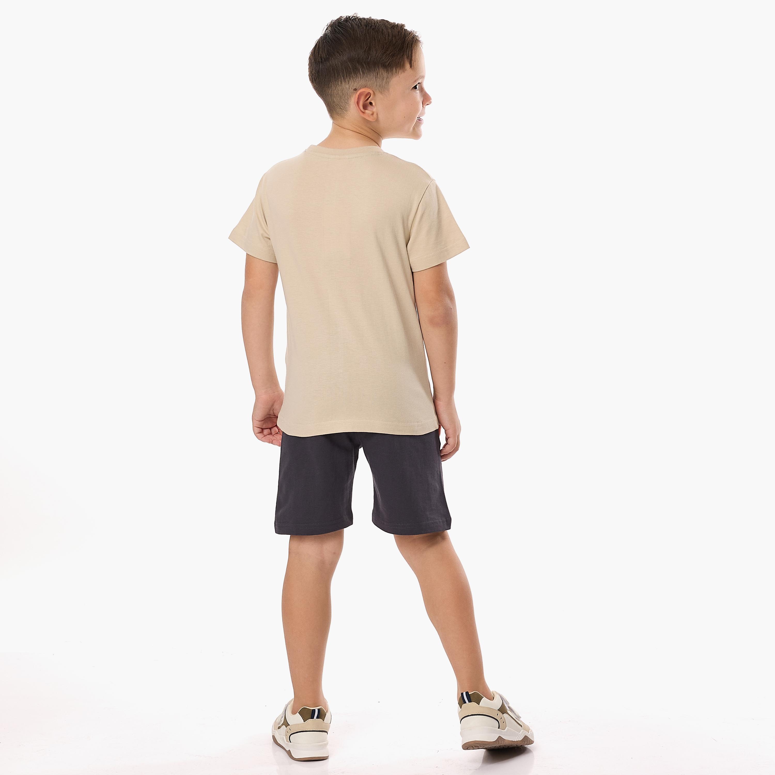 Victor and Jane 2-Piece Printed Short Sleeves T-Shirt with Shorts-baby-boys-clothing-setsandcoords-image-4