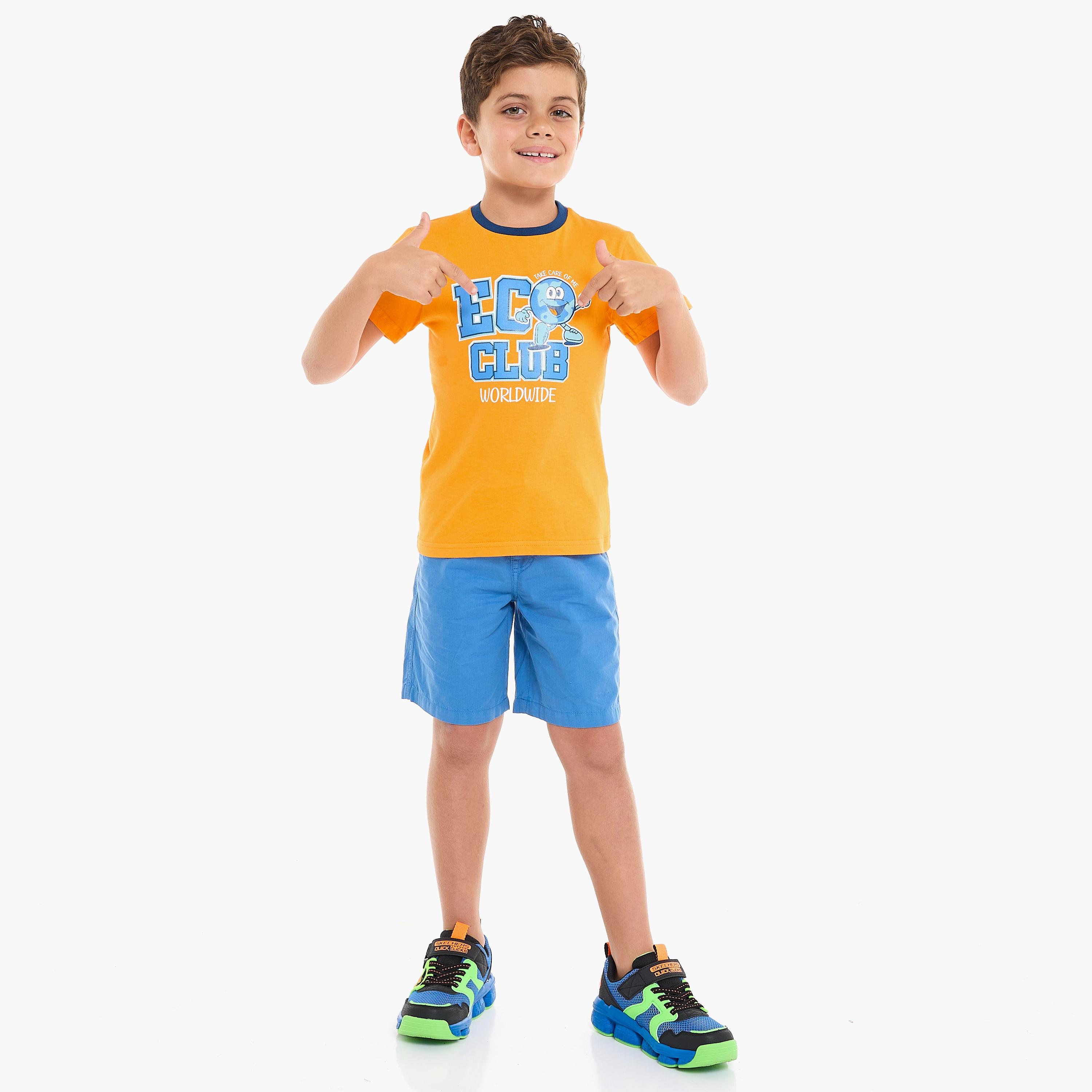 تي شيرت مطبوع بأكمام قصيرة مع شورت من قطعتين من فيكتور اند جين-boys-clothing-setsandcoords-image-1