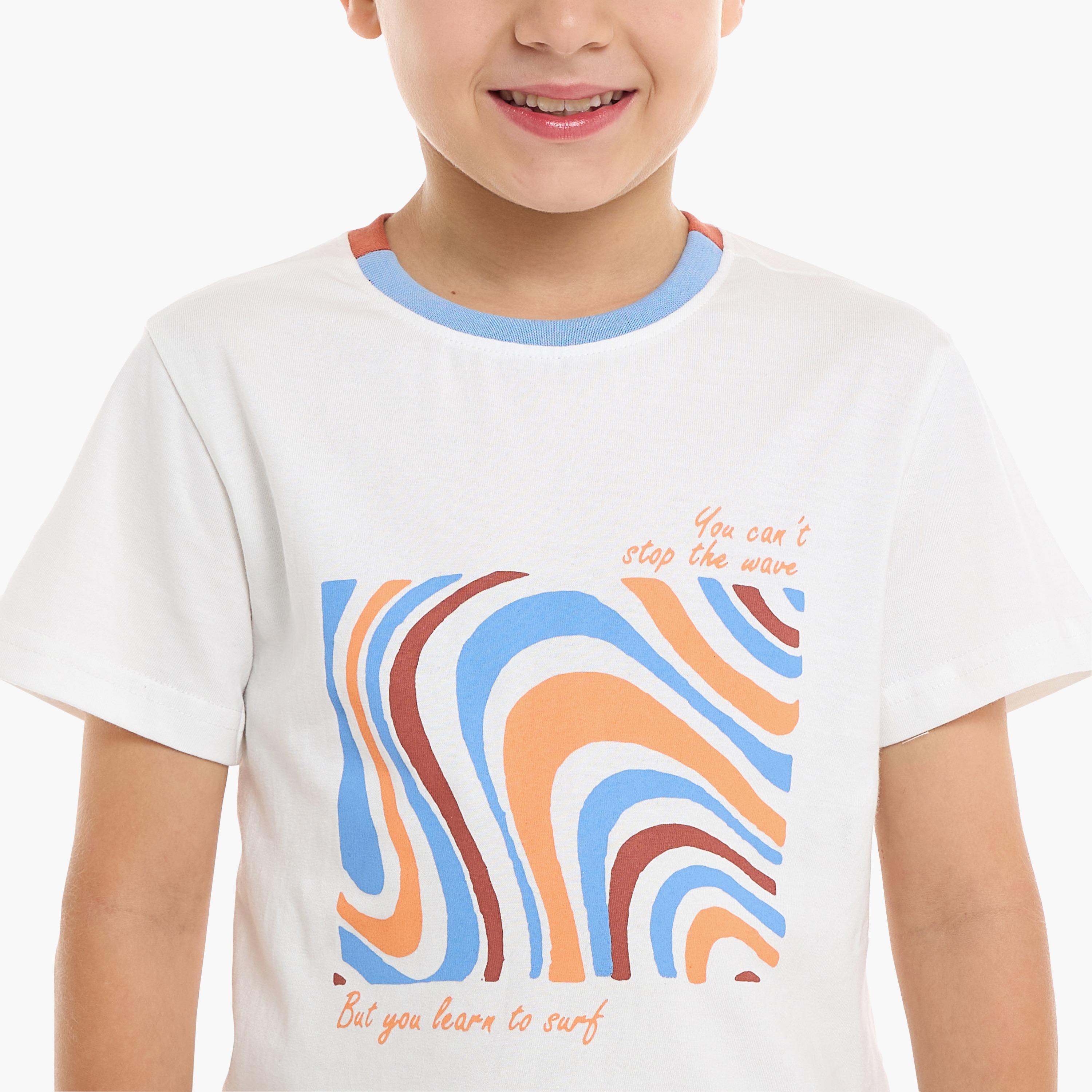 Victor and Jane 2-Piece Printed Short Sleeves T-Shirt with Shorts-baby-boys-clothing-setsandcoords-image-5