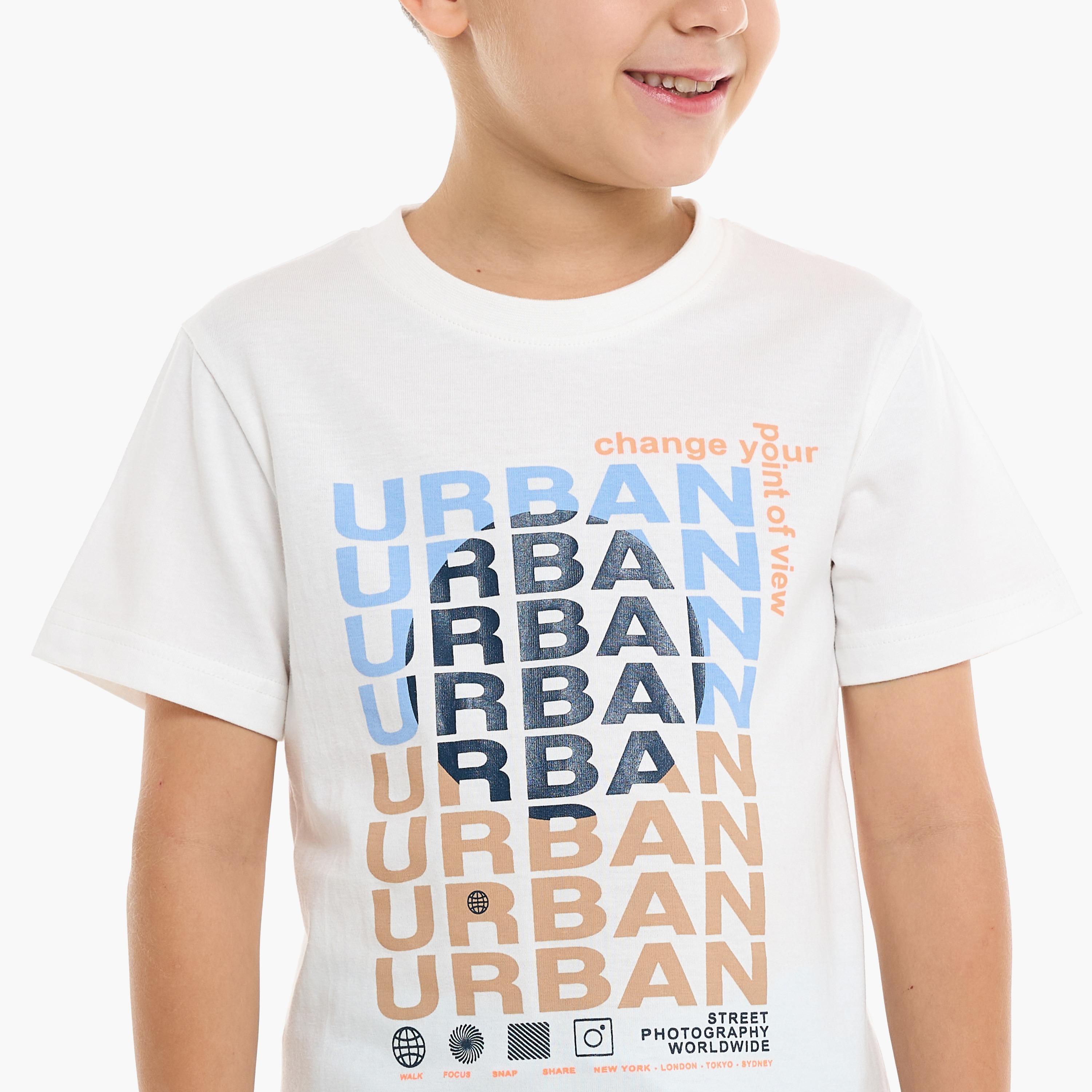 Victor and Jane 2-Piece Printed Short Sleeves T-Shirt with Shorts-boys-clothing-setsandcoords-image-5