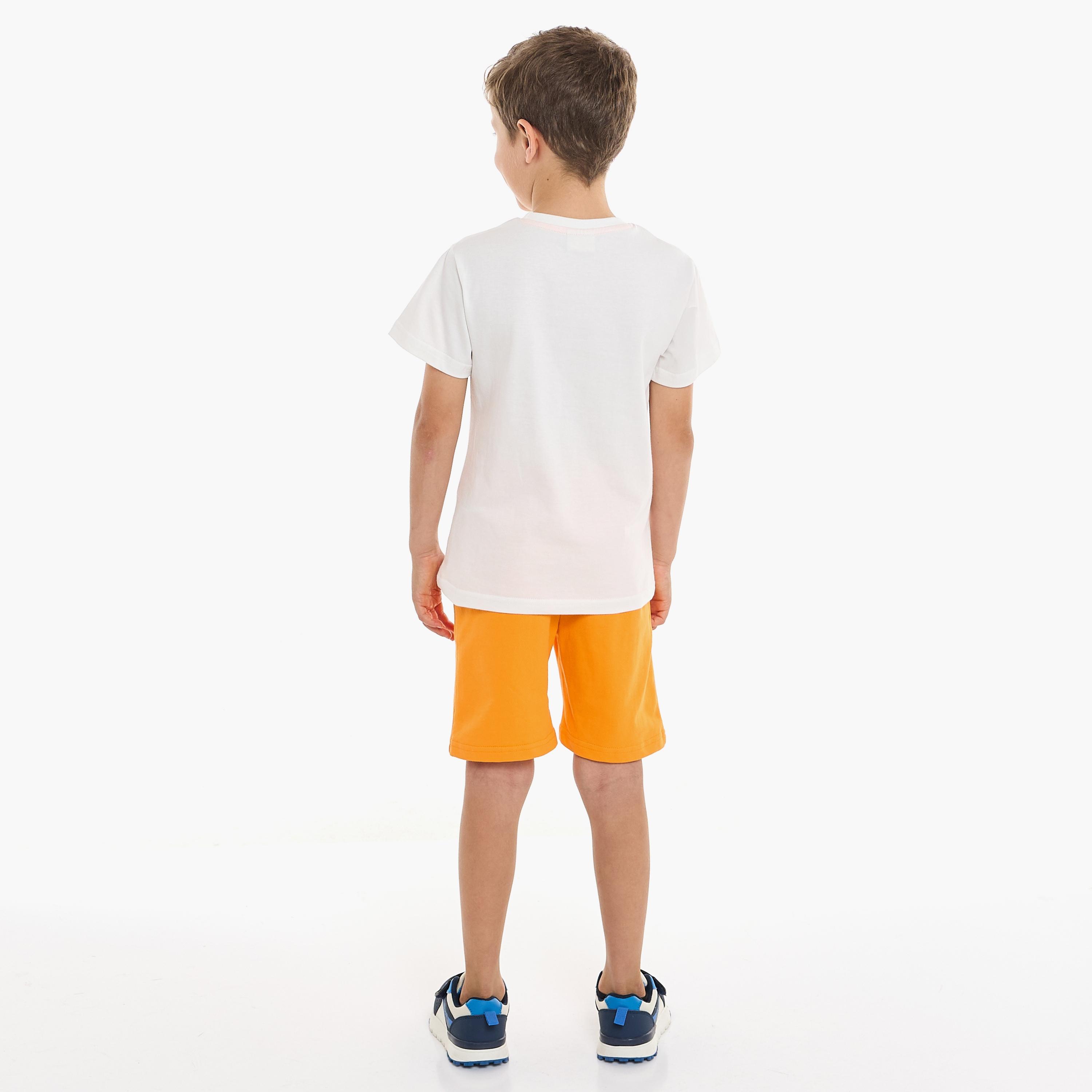 Victor and Jane 2-Piece Printed Short Sleeves T-Shirt with Shorts-baby-boys-clothing-setsandcoords-image-3