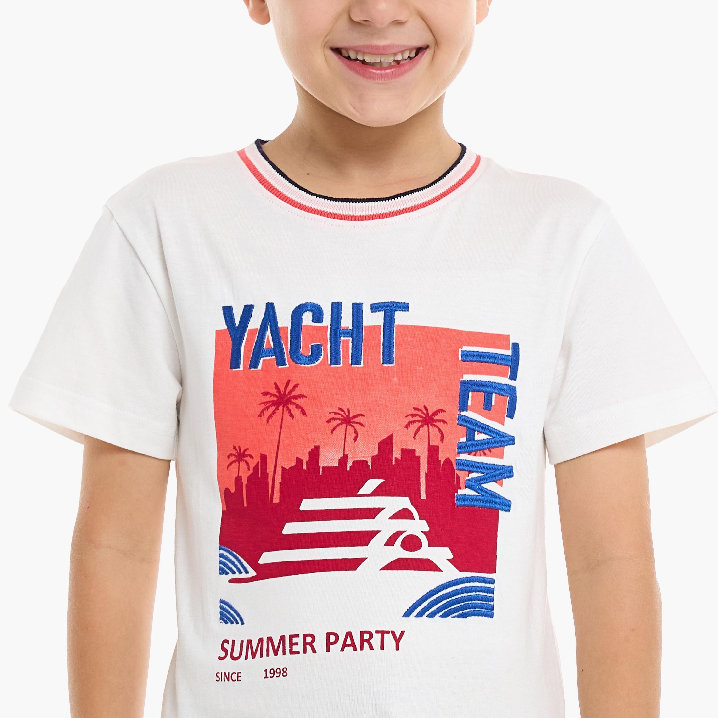 Victor and Jane 2-Piece Printed Short Sleeves T-Shirt with Shorts-baby-boys-clothing-setsandcoords-image-5