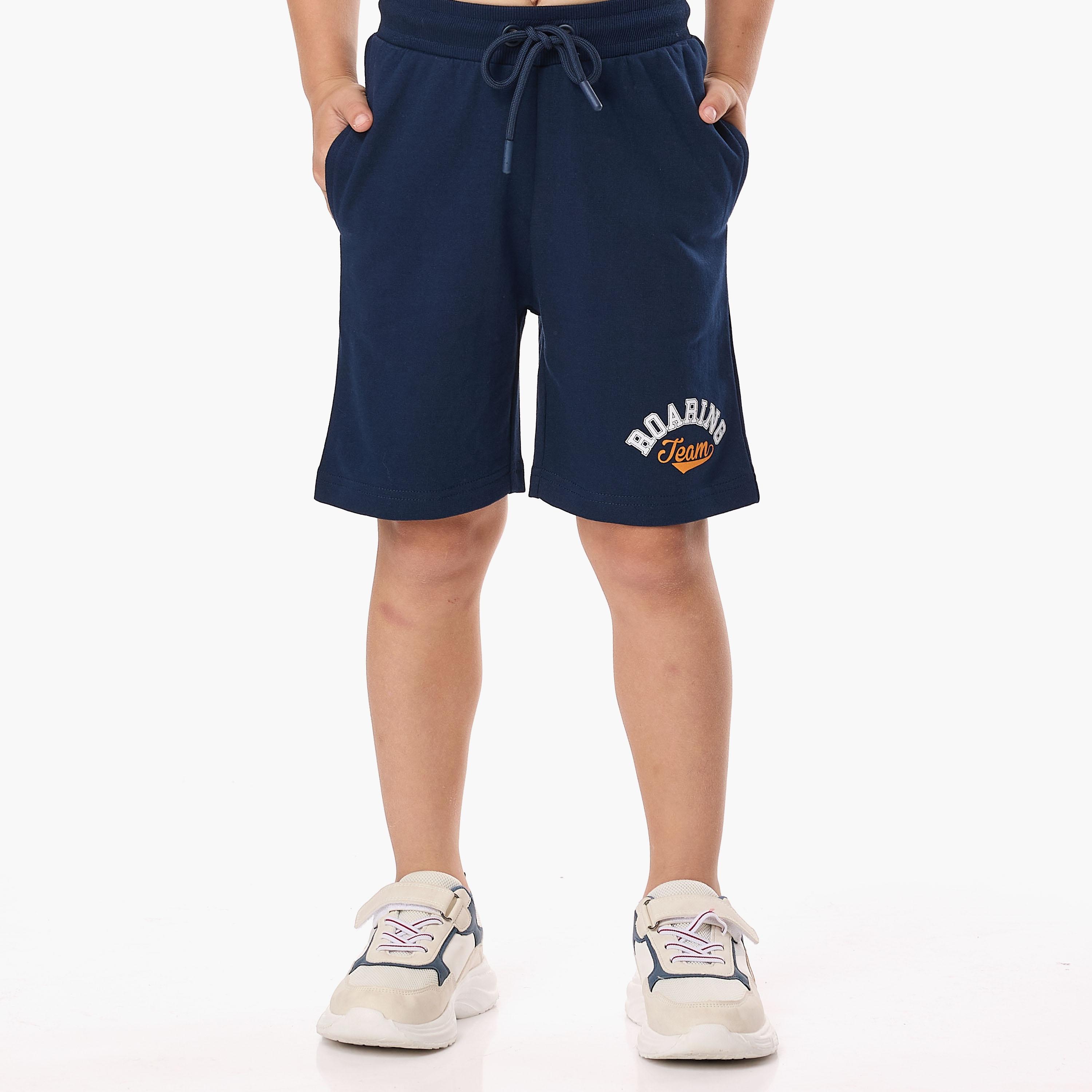 تي شيرت مخطط بأكمام قصيرة مع شورت من قطعتين من فيكتور اند جين-boys-clothing-setsandcoords-image-6
